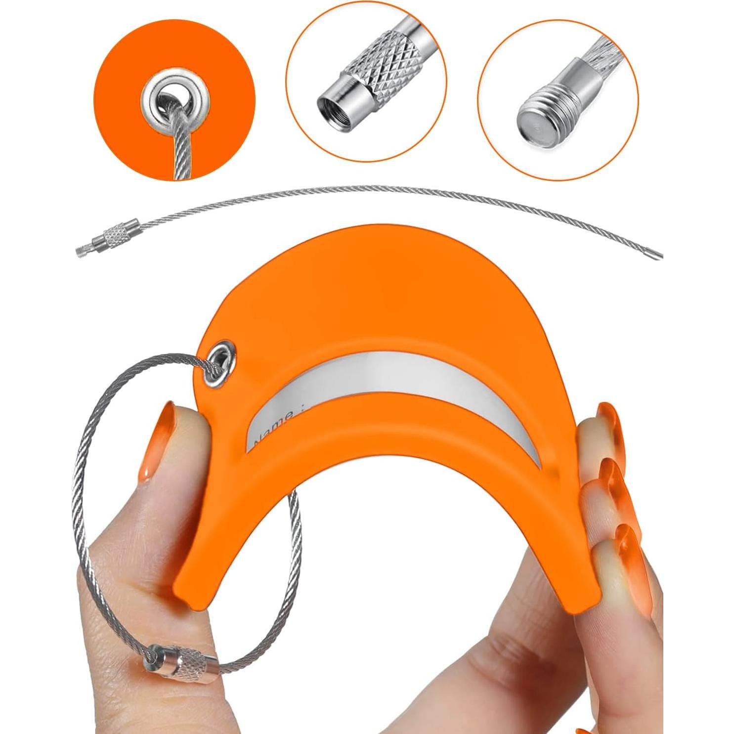 Etiquetas de Equipaje de Silicona JOKIT - 2 Piezas Naranja