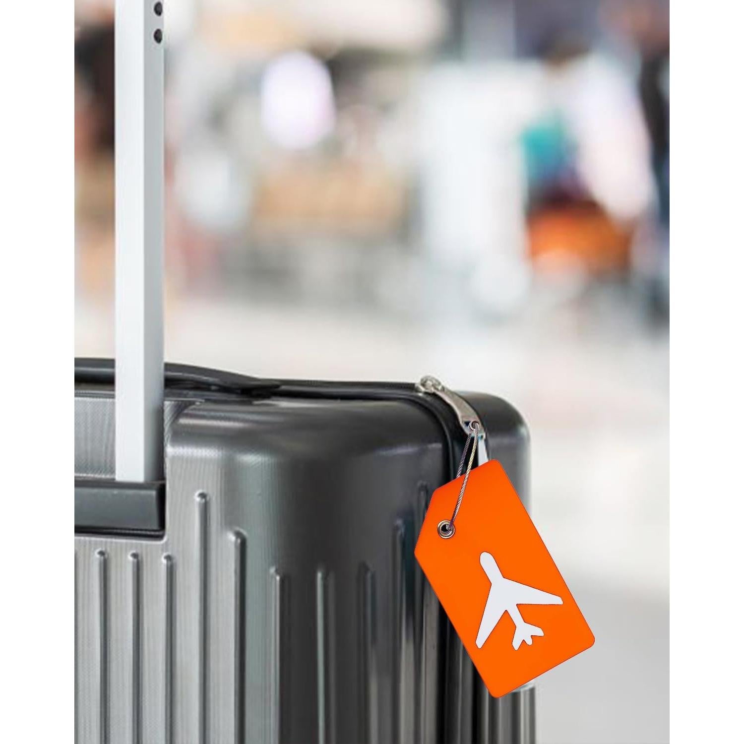 Etiquetas de Equipaje de Silicona JOKIT - 2 Piezas Naranja