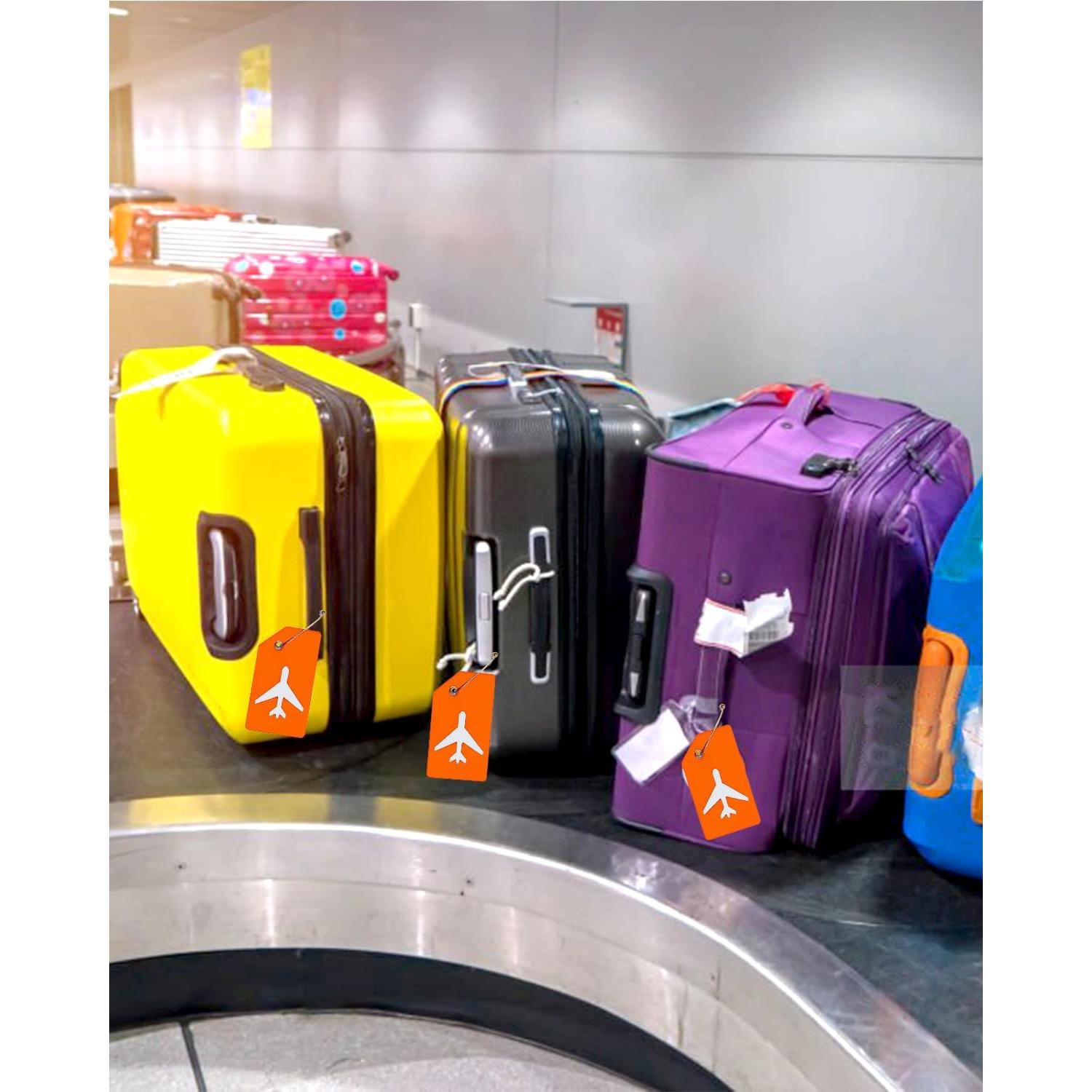 Etiquetas de Equipaje de Silicona JOKIT - 2 Piezas Naranja