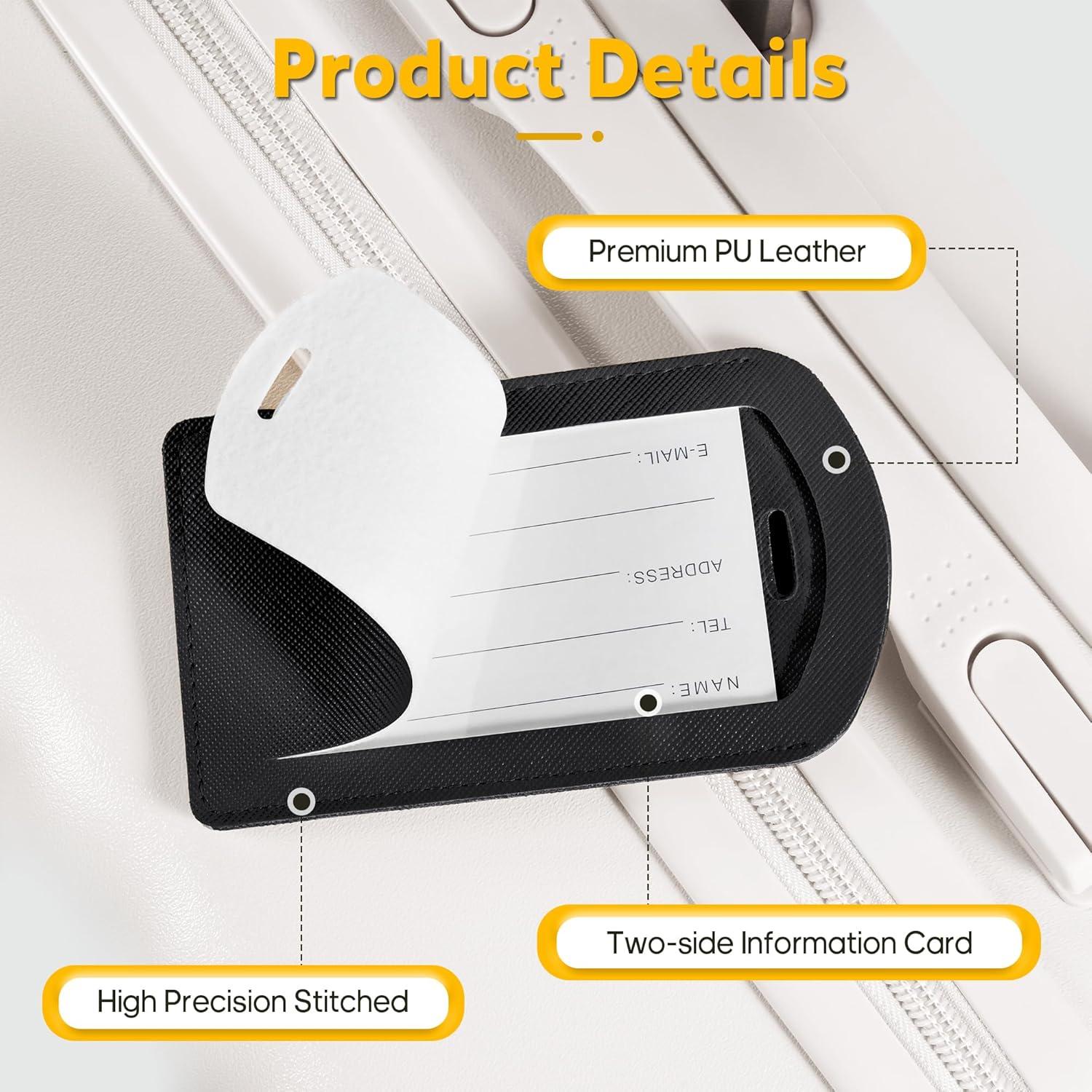 Paquete de 3 Etiquetas de Equipaje Airkit con Protección Privacidad