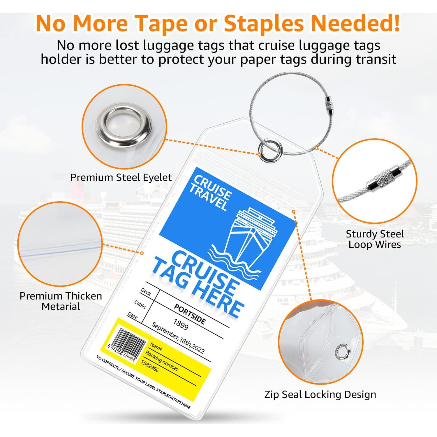 Portaetiquetas de Equipaje de Crucero GOSGOON1E - Paquete de 4