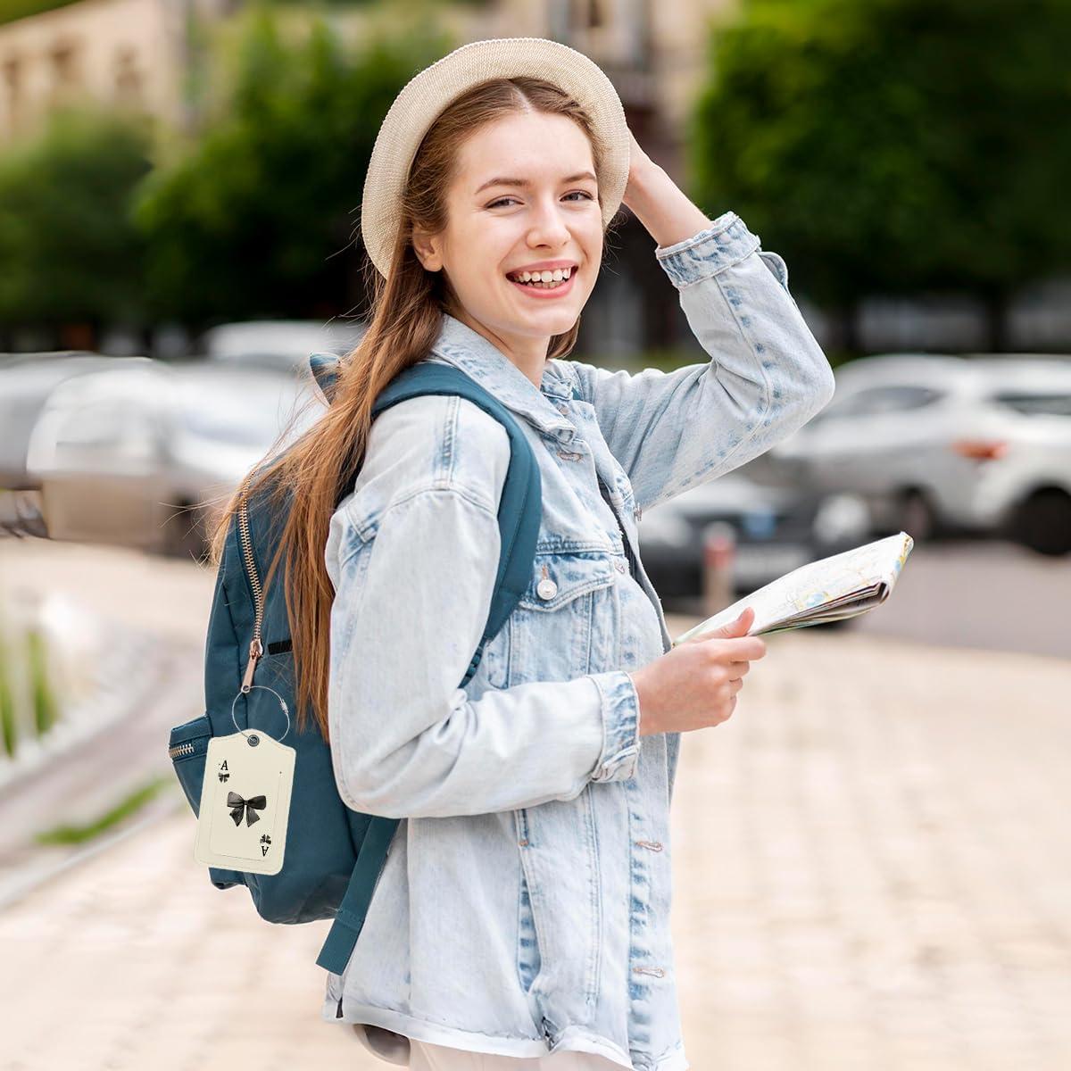 Etiquetas de Equipaje LARTSFRO 2 Piezas Diseño Único PU