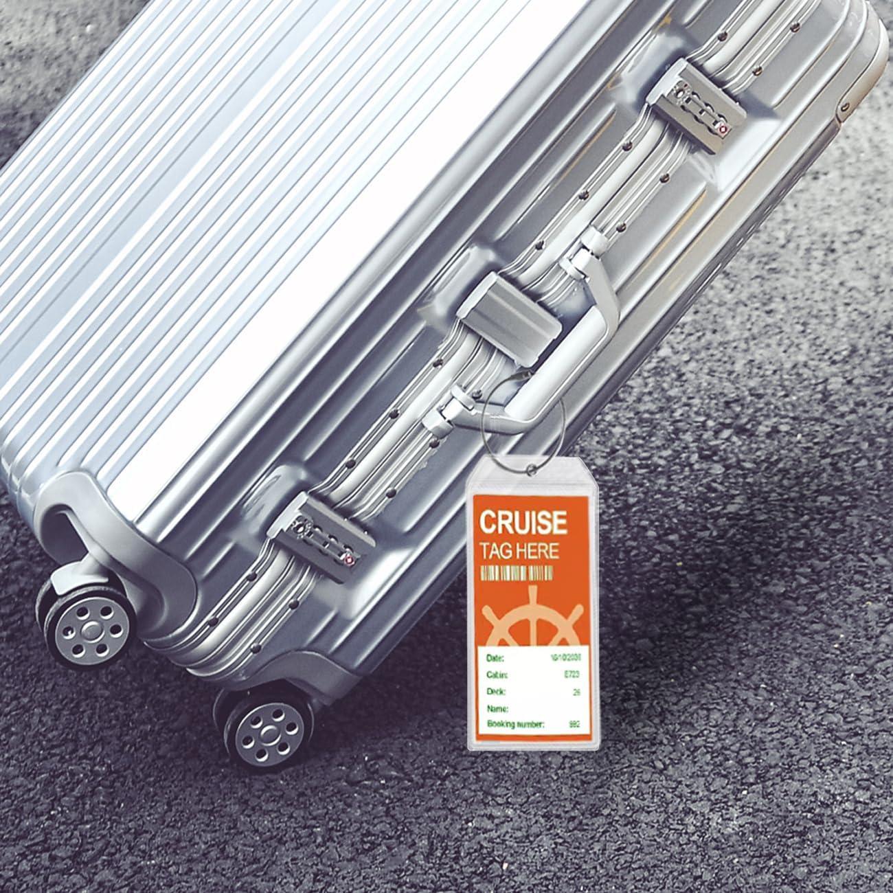 5 Pack Etiquetas de Equipaje de Crucero COOINS Impermeables