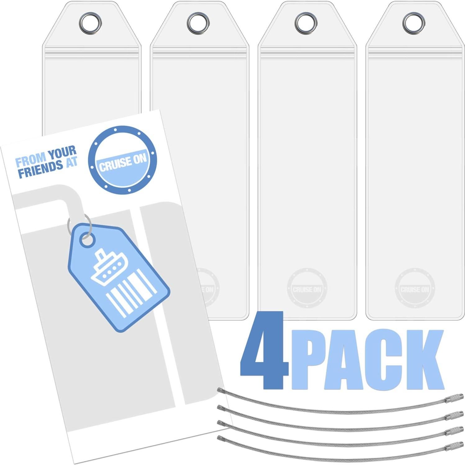 Portaetiquetas de Equipaje de Crucero Cruise On - Paquete de 4