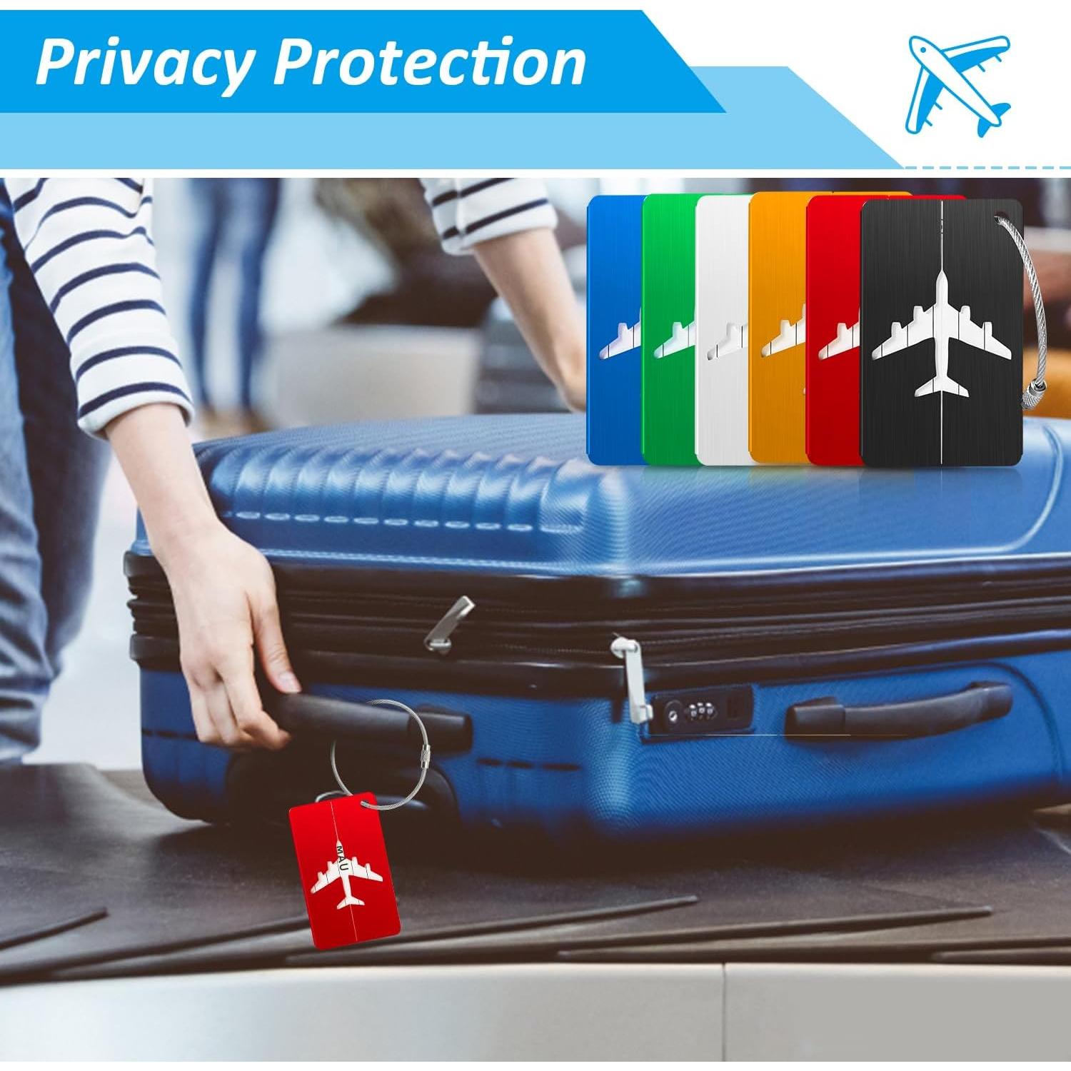 Etiquetas de Equipaje Metálicas Joy & Inspiration - Paquete de 6