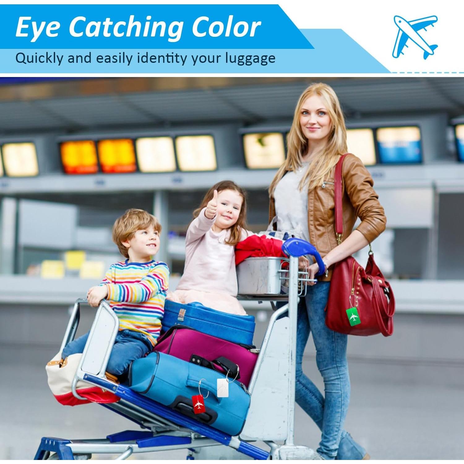 Etiquetas de Equipaje Metálicas Joy & Inspiration - Paquete de 6