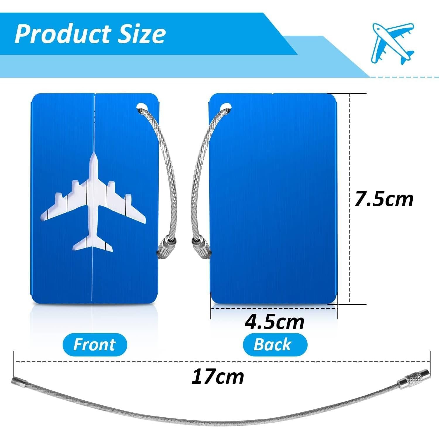 Etiquetas de Equipaje Metálicas Joy & Inspiration - Paquete de 6