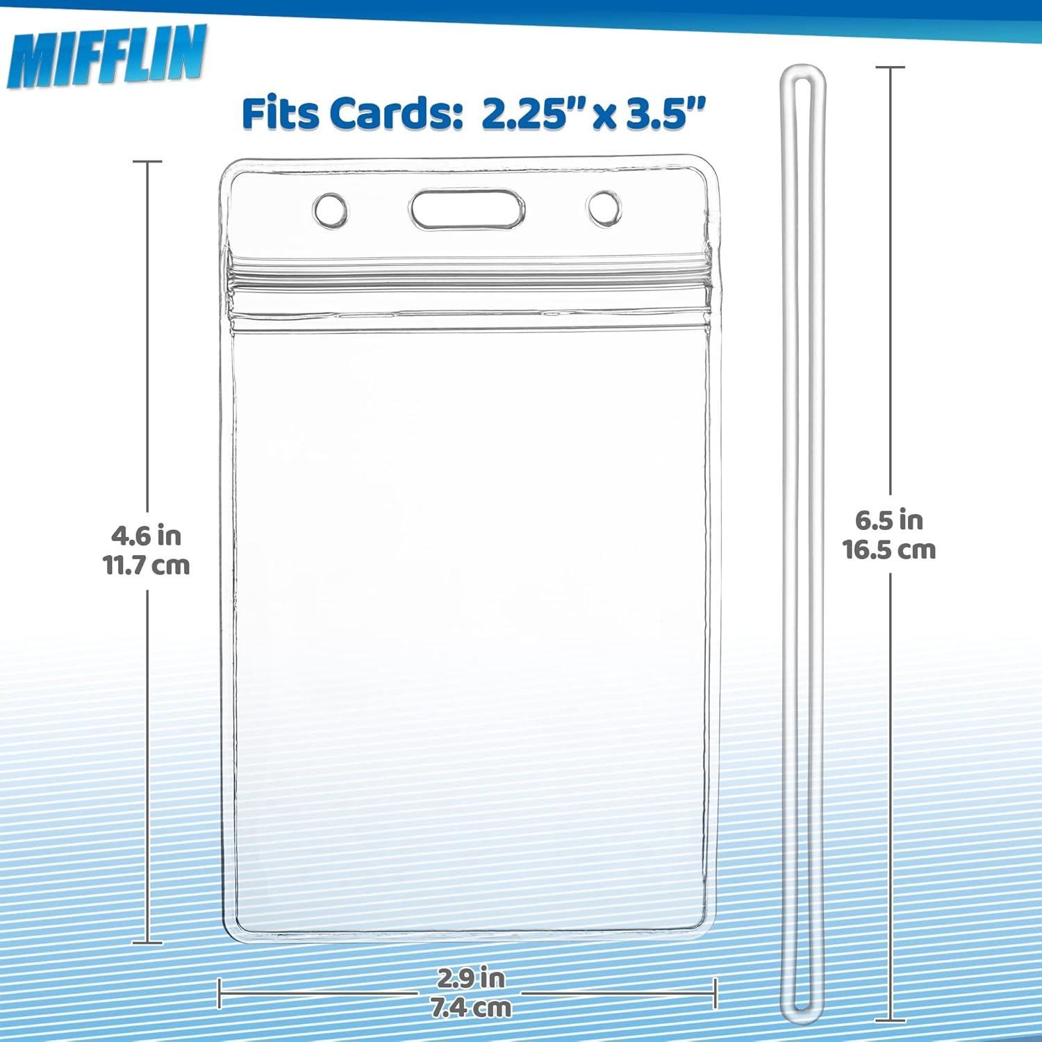 Etiquetas de Equipaje Mifflin Transparentes - Paquete de 10