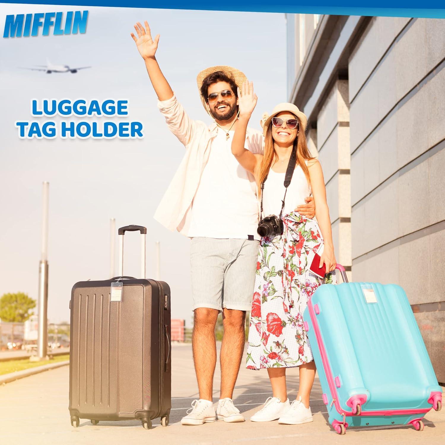 Etiquetas de Equipaje Mifflin Transparentes - Paquete de 10