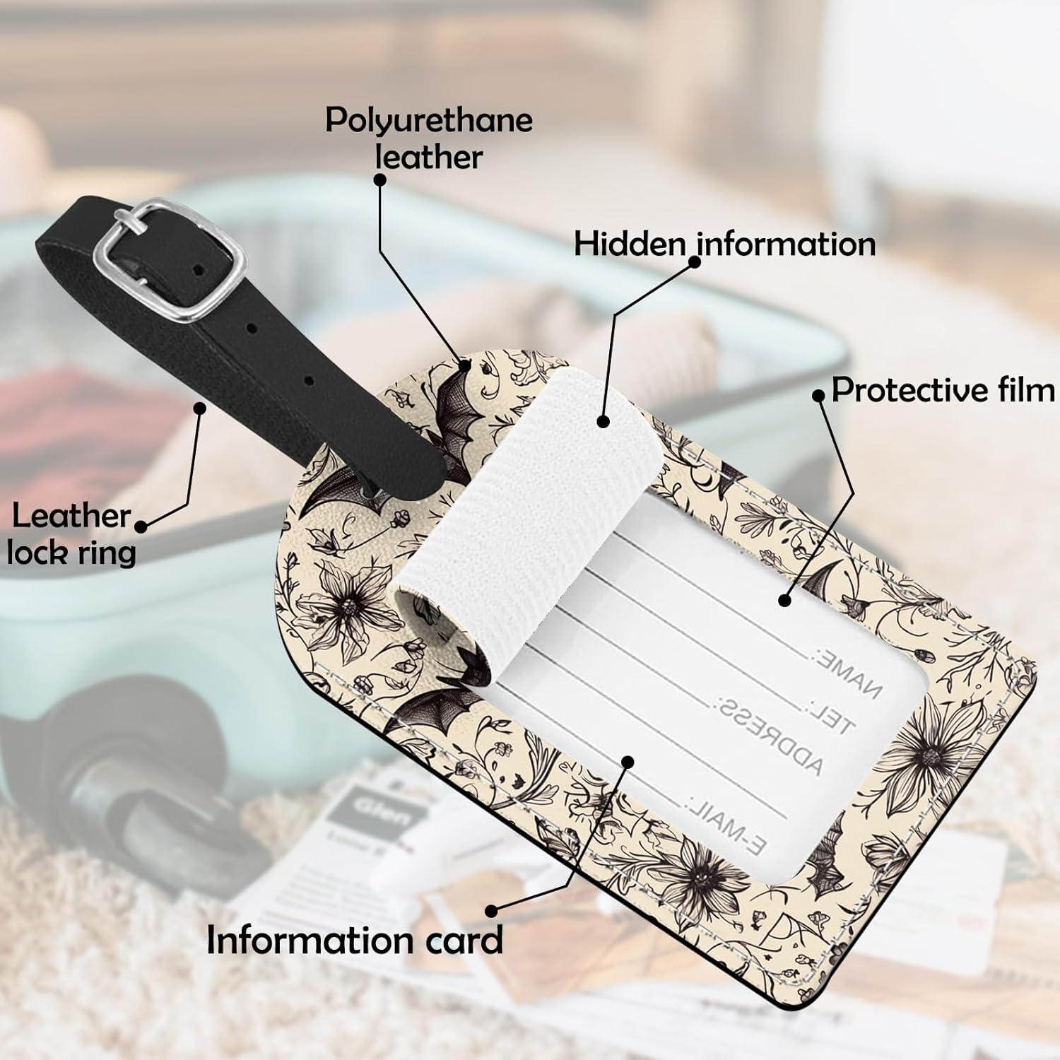 Etiquetas de Equipaje Cabreche 2 Piezas con Privacidad 7.1x10.9 cm