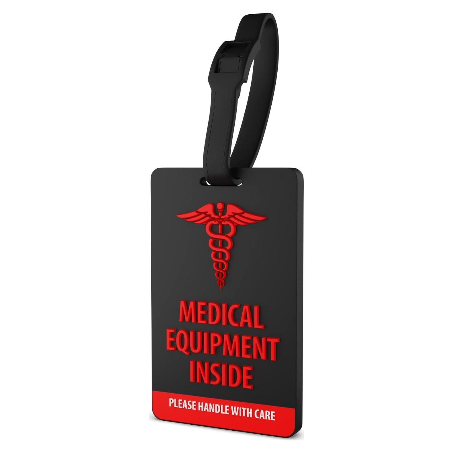 Etiqueta de Equipaje Médico Shacke 10.16x6.35cm Flexible