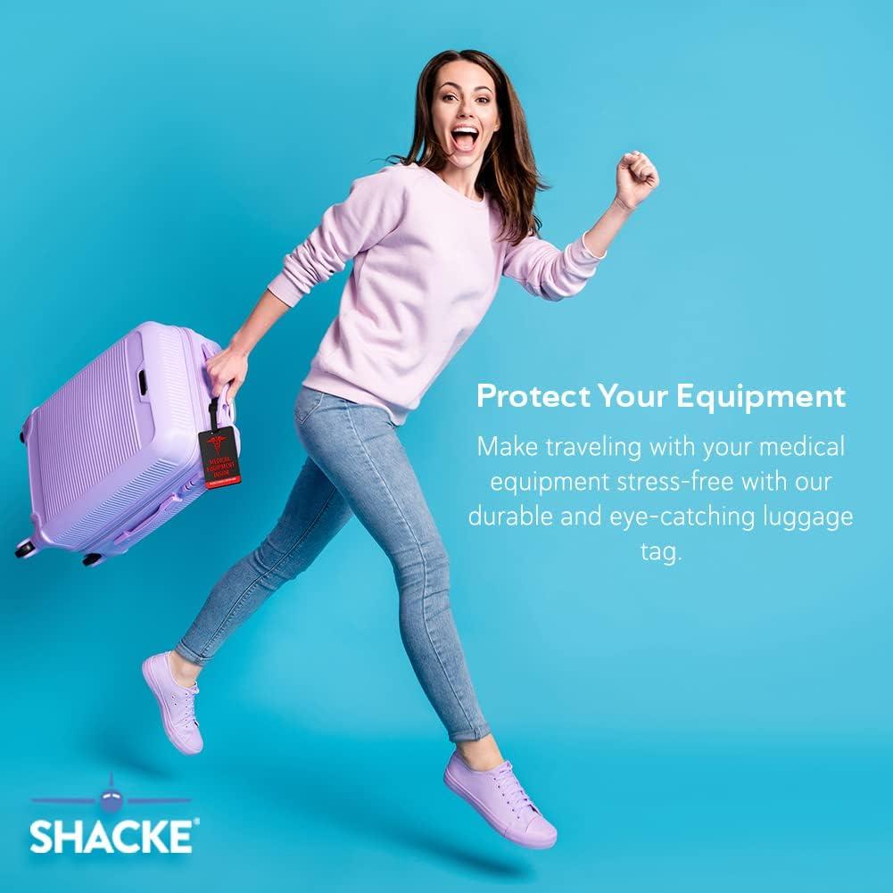 Etiqueta de Equipaje Médico Shacke 10.16x6.35cm Flexible