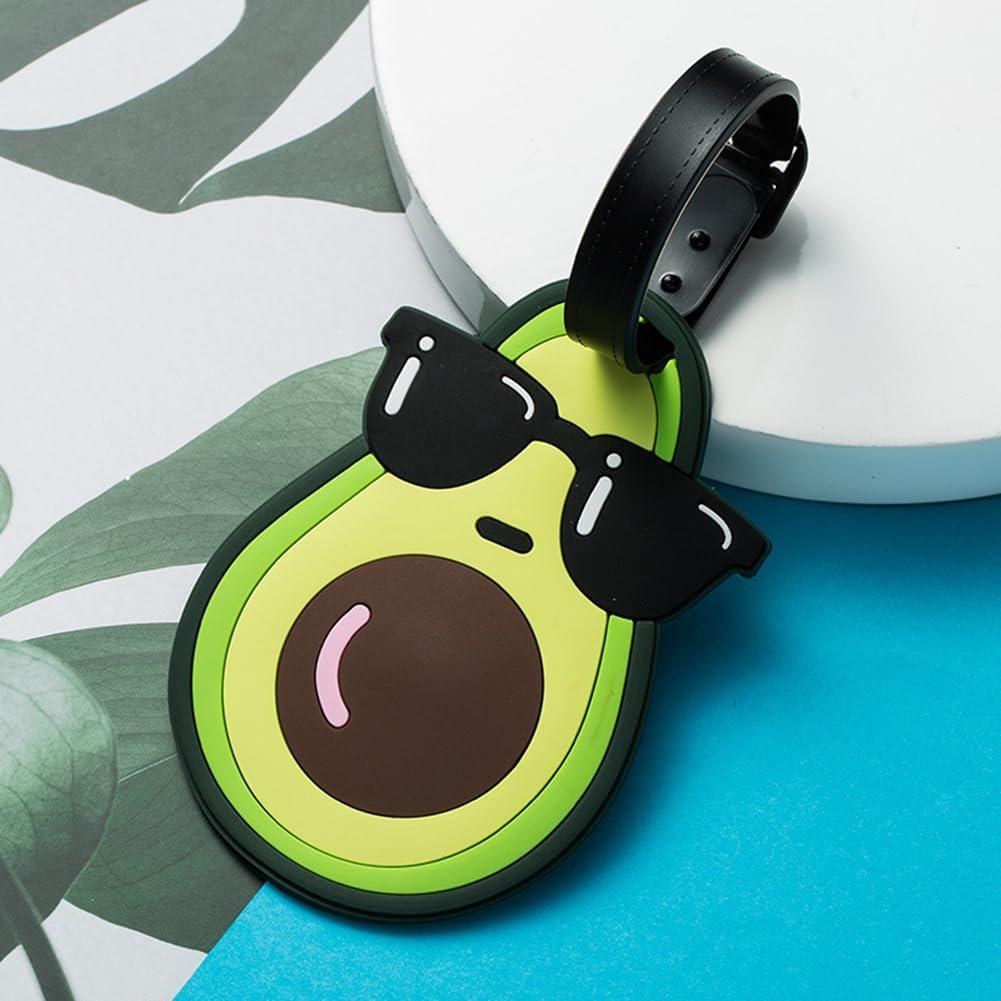 Etiqueta de Equipaje de Silicona QFSH Aguacate Personalizada