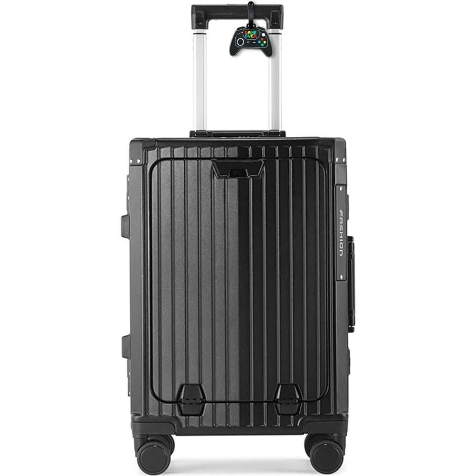 Etiqueta de Equipaje Silicona QFSH Controlador Retro 11x6 cm