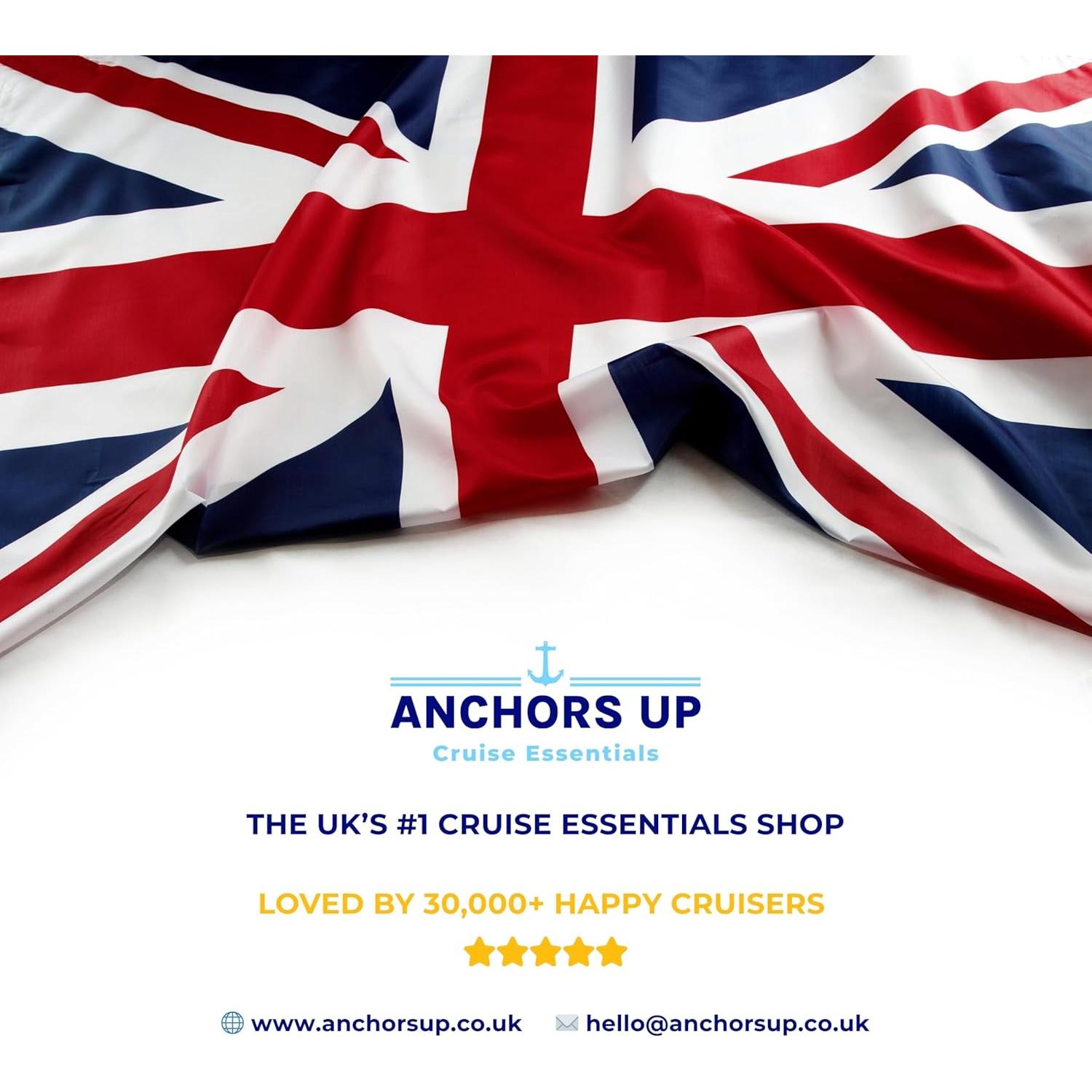 Soportes de Etiquetas de Equipaje Anchors Up - Paquete de 4 - Impermeables