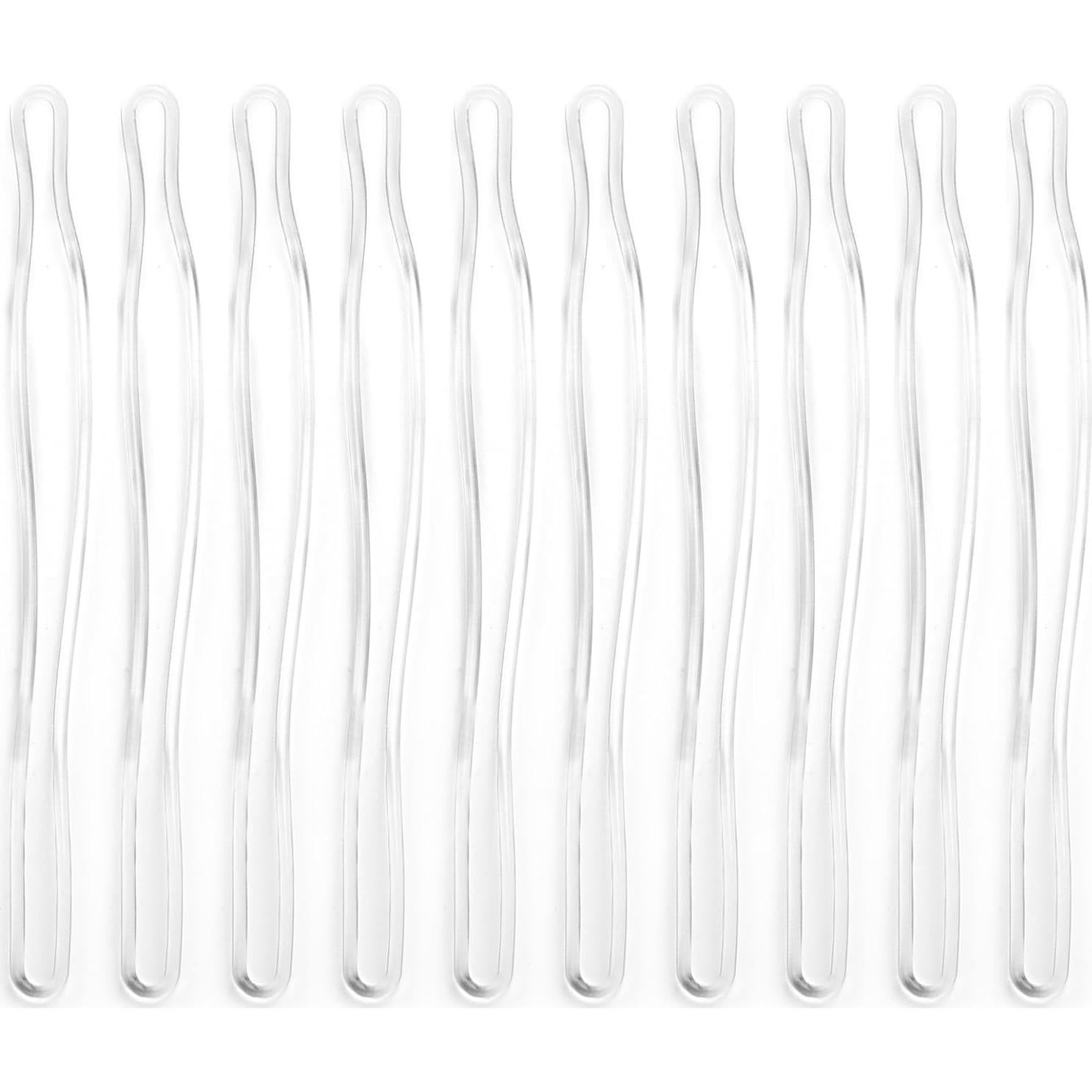 10 Correas de Etiquetas de Equipaje Transparentes SynHHergyx 15 cm