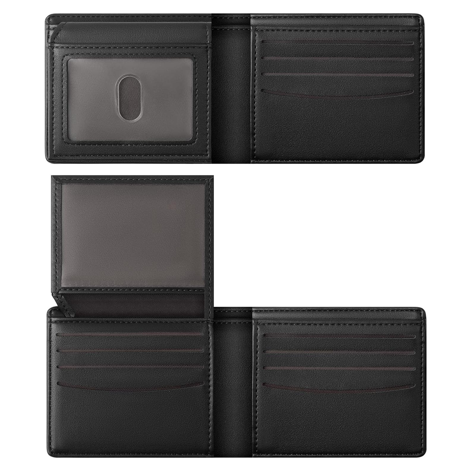 Cartera Bifold GNDR para Hombres con Bloqueo RFID - Negro