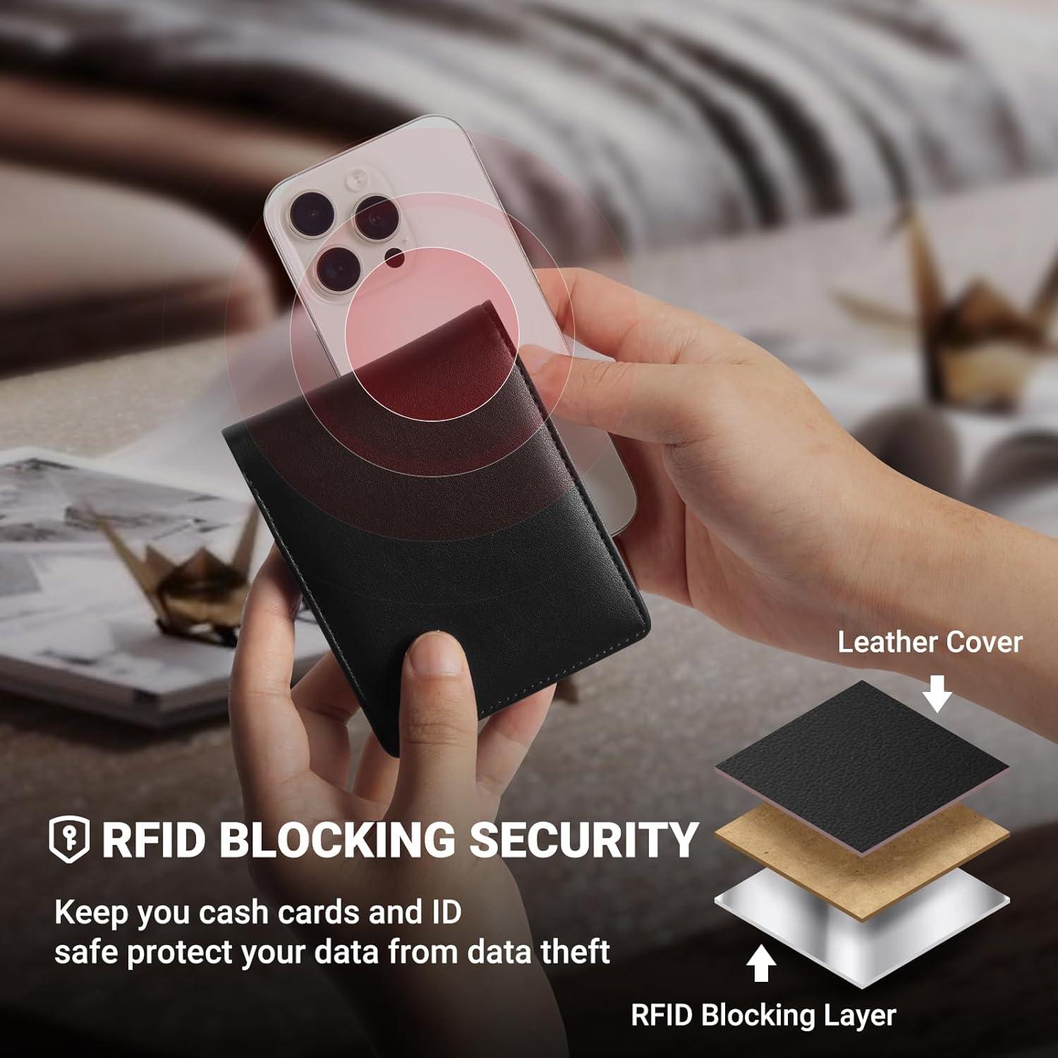 Cartera Bifold GNDR para Hombres con Bloqueo RFID - Negro