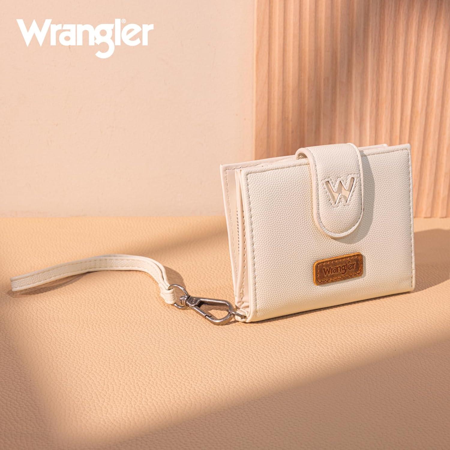 Cartera Bifold Wrangler para Mujeres con RFID y Muñequera