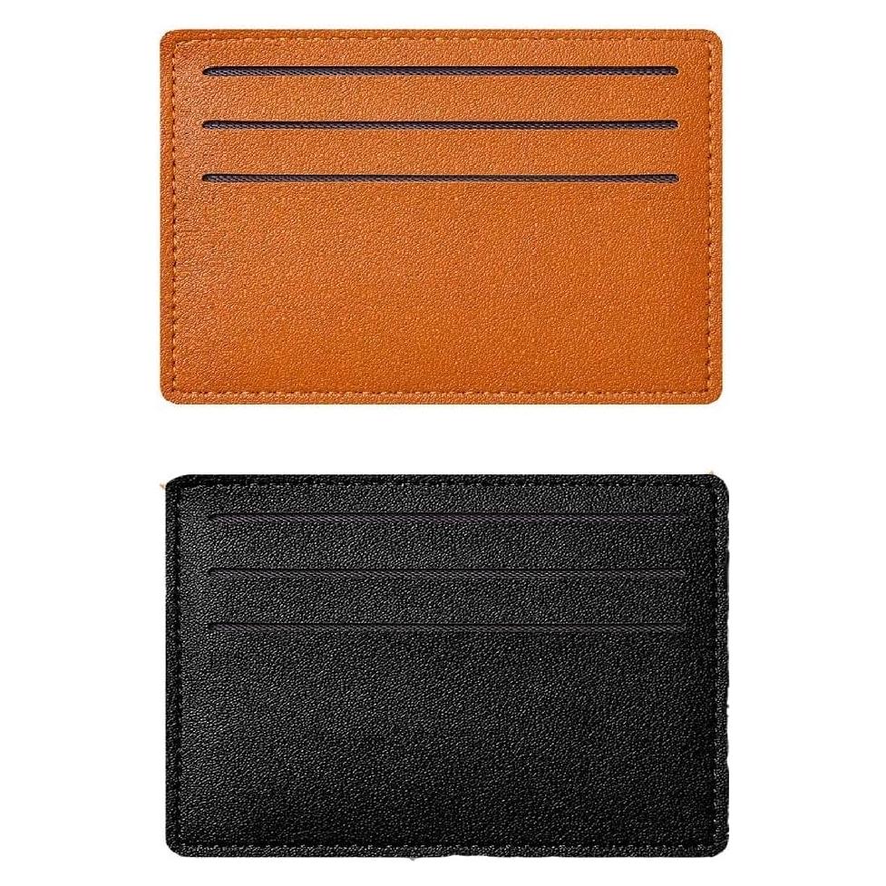 Cartera Minimalista de Cuero THTAJ con Bloqueo RFID 6 Tarjetas