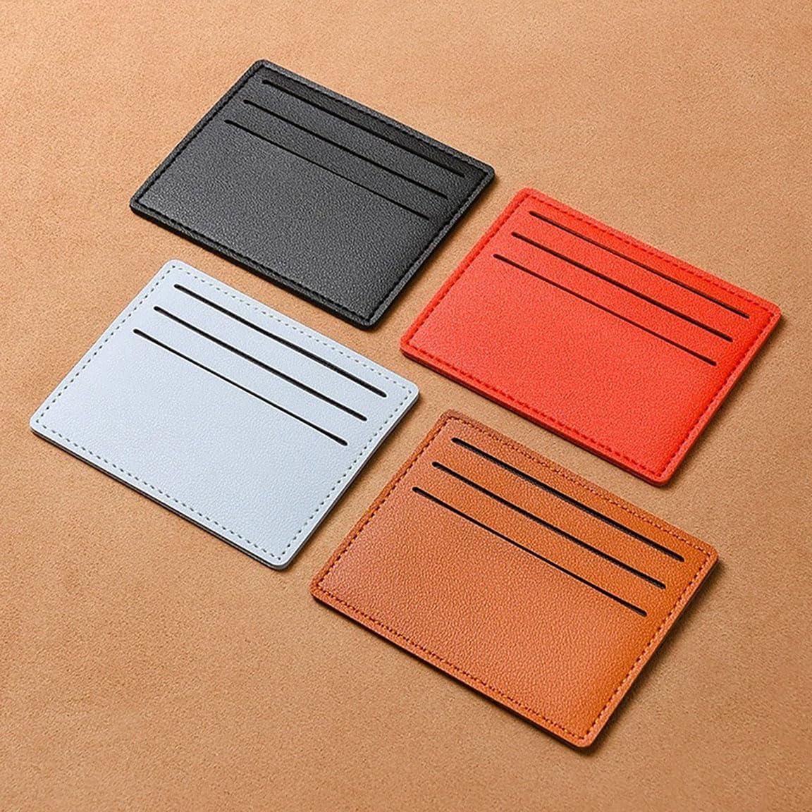 Cartera Minimalista de Cuero THTAJ con Bloqueo RFID 6 Tarjetas