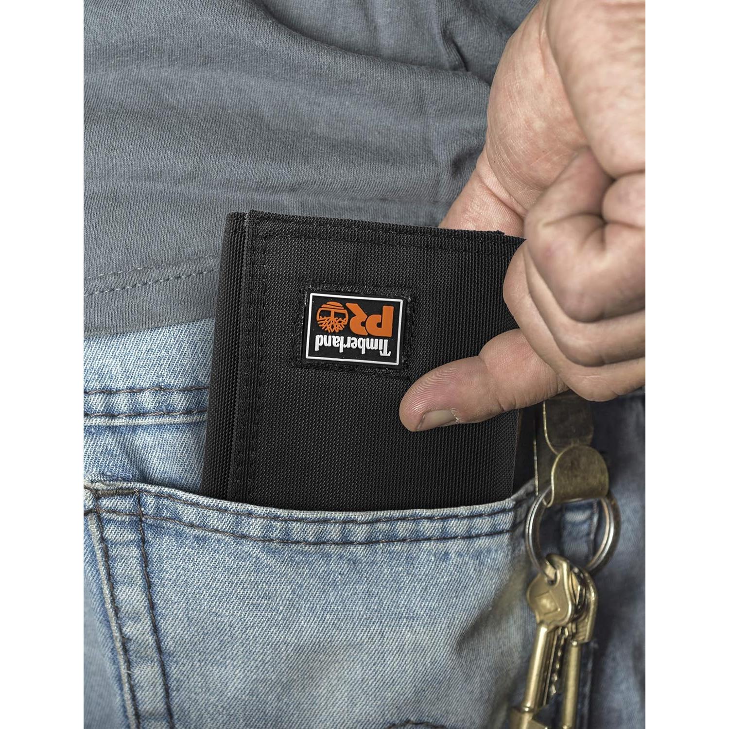 Billetera Trifold Nylon Cordura RFID Hombre Timberland PRO