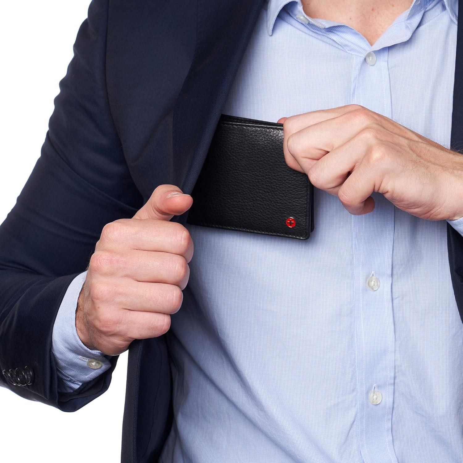 Billetera Bifold Alpine Swiss Spencer para hombres con RFID