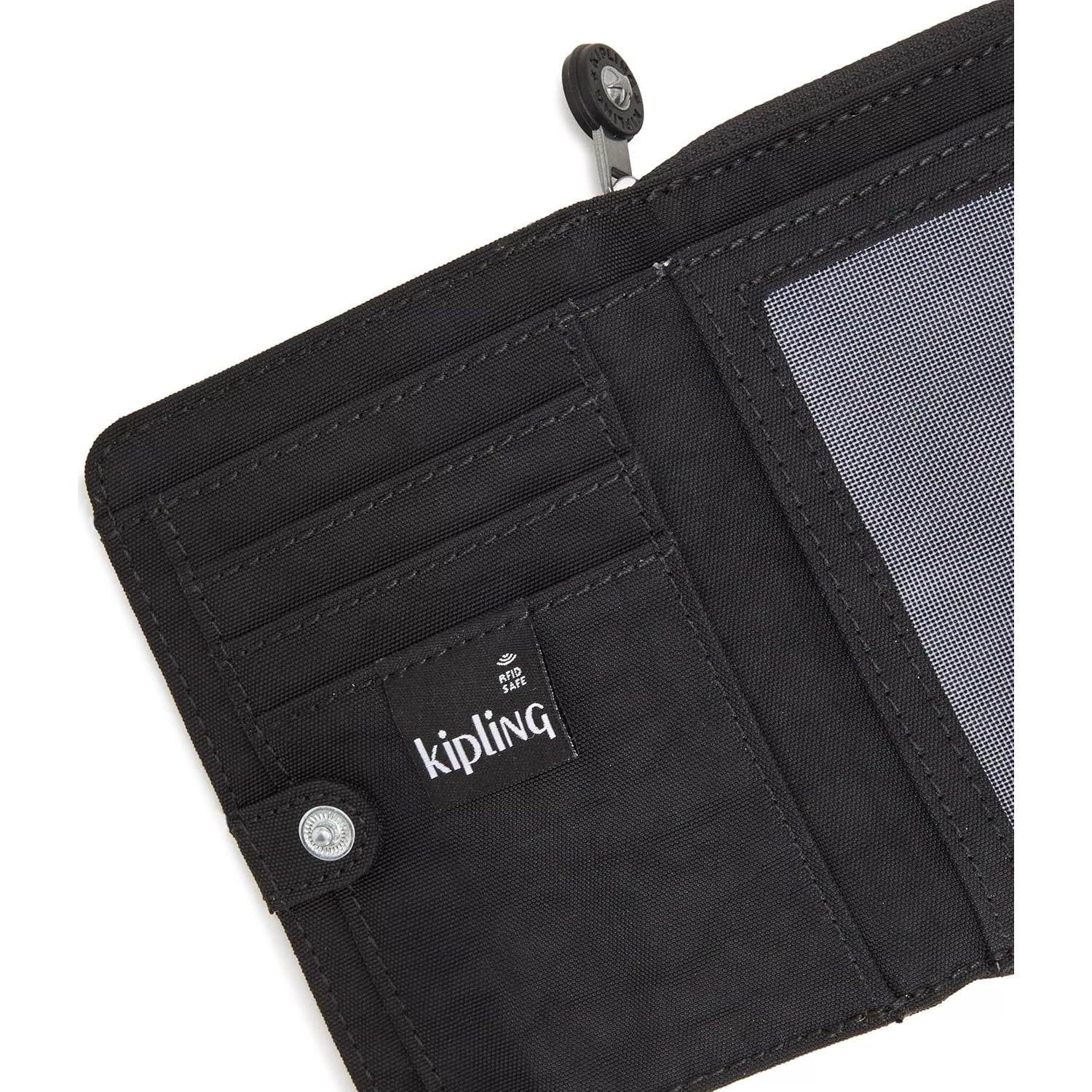 Cartera Kipling Money Land Snap RFID Mujer Negra