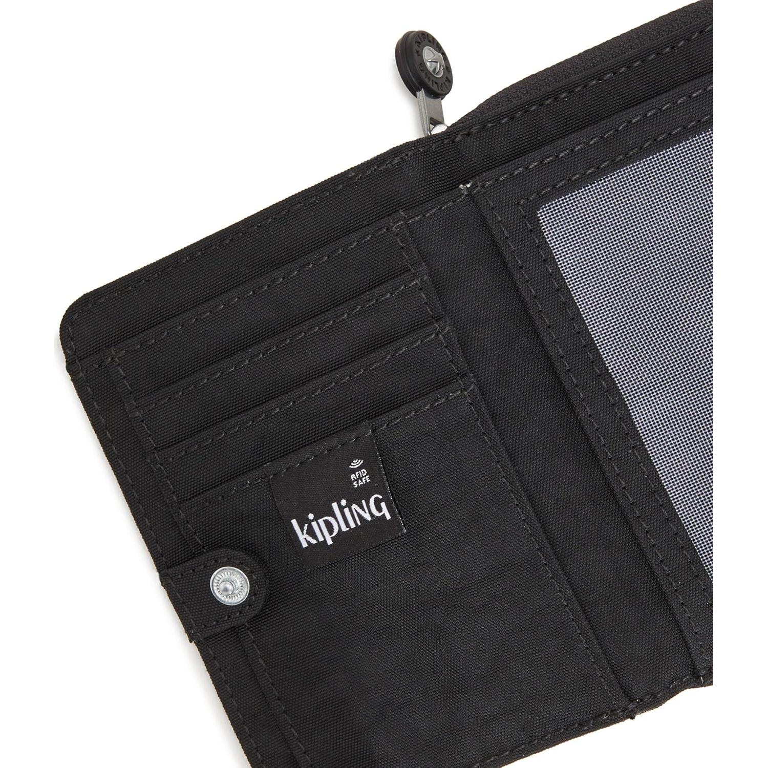 Cartera Kipling Money Land Snap RFID Mujer Negra