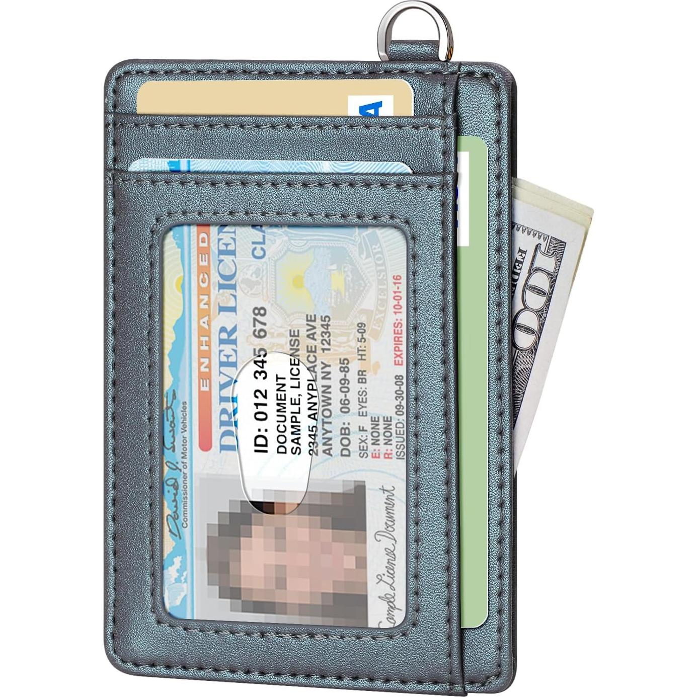 Cartera Minimalista FurArt Slim RFID para Hombres - Gris Perla