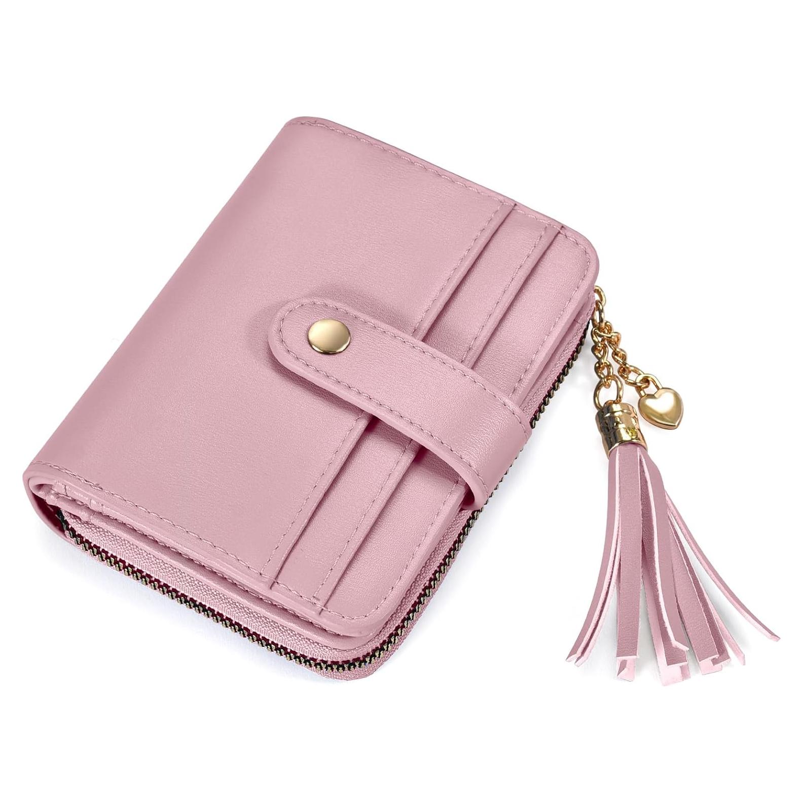 Cartera Bifold Oscaurt Mujer Rosa con Bloqueo RFID