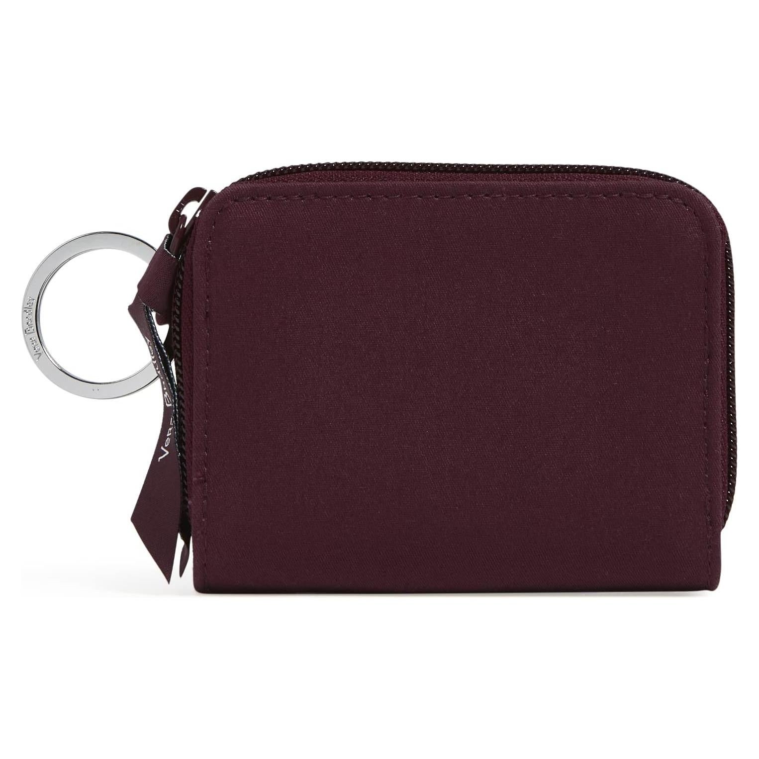 Billetera Petite Vera Bradley RFID Algodón Reciclado Vino