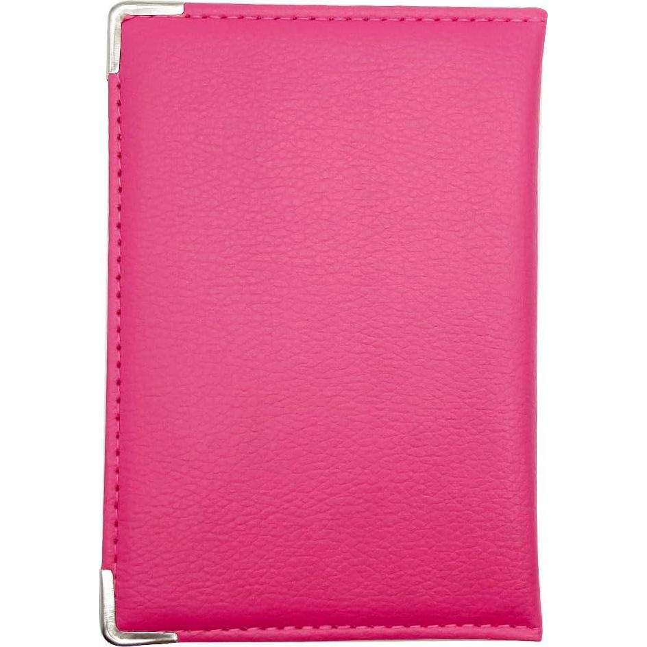 Funda de Pasaporte de Cuero PU Missmore Rosa con Logo USA