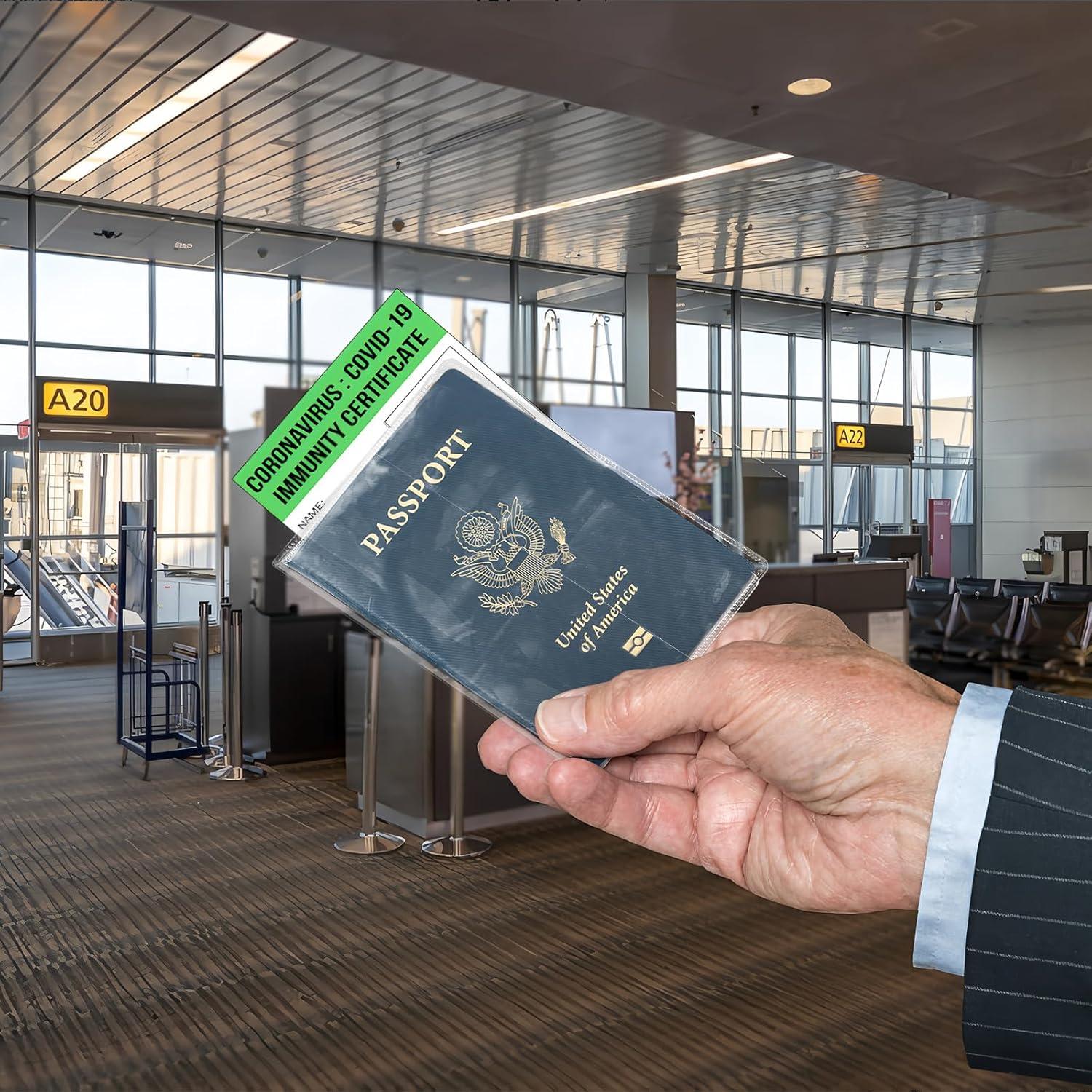 Funda Protectora de Pasaporte Transparente SMLBJUTE - 7 Pcs