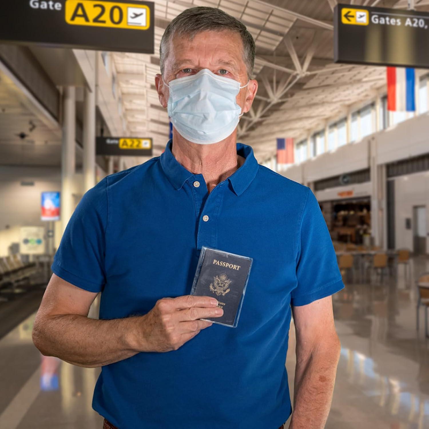 Funda Protectora de Pasaporte Transparente SMLBJUTE - 7 Pcs