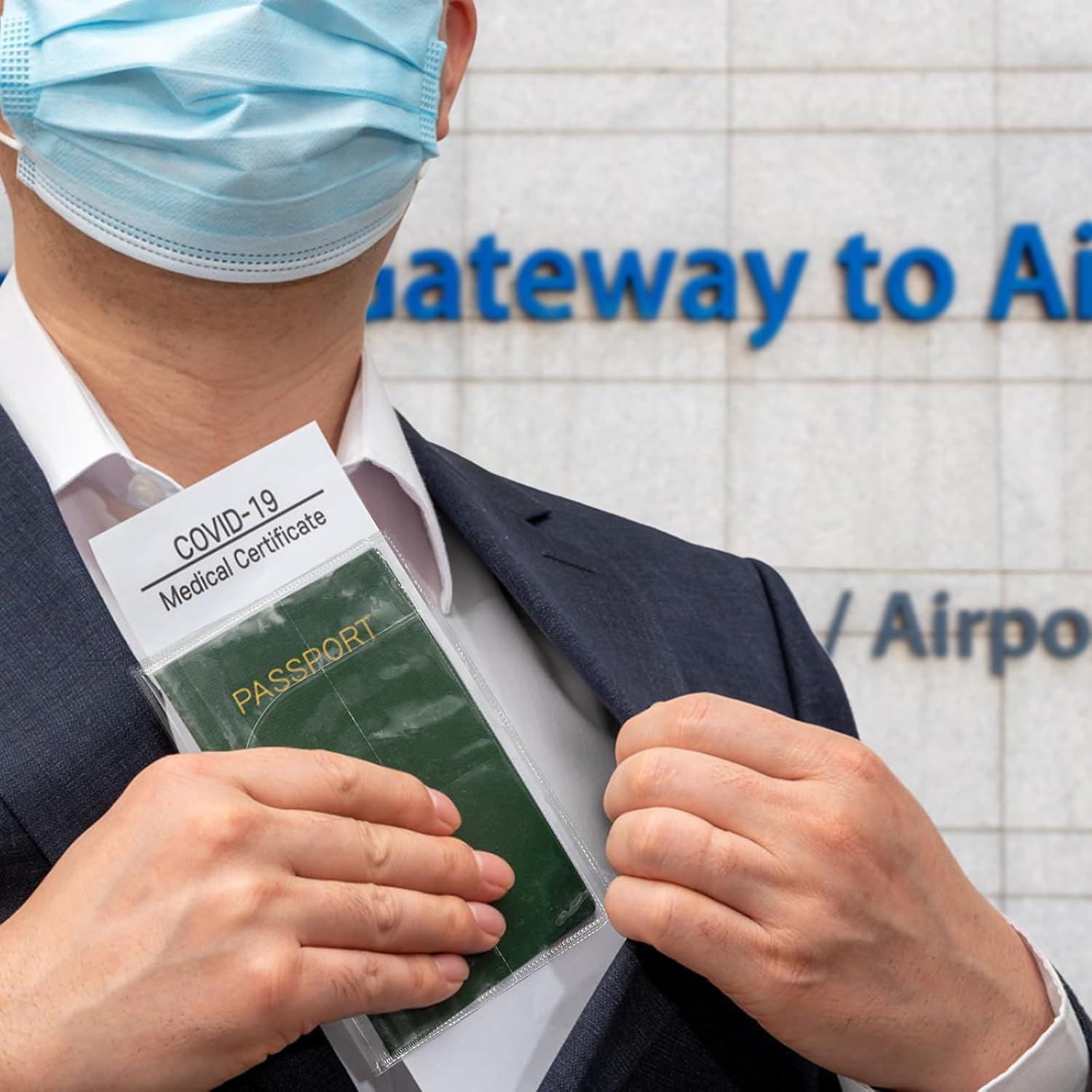 Funda Protectora de Pasaporte Transparente SMLBJUTE - 7 Pcs