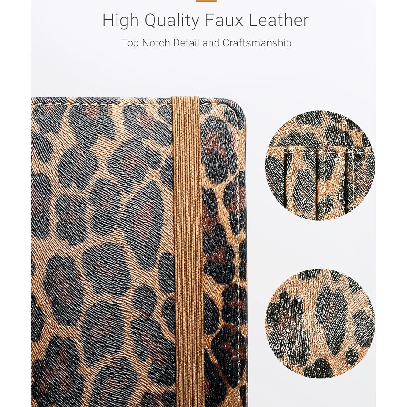 Soporte de Pasaporte Mymazn Leopardo con Bloqueo RFID