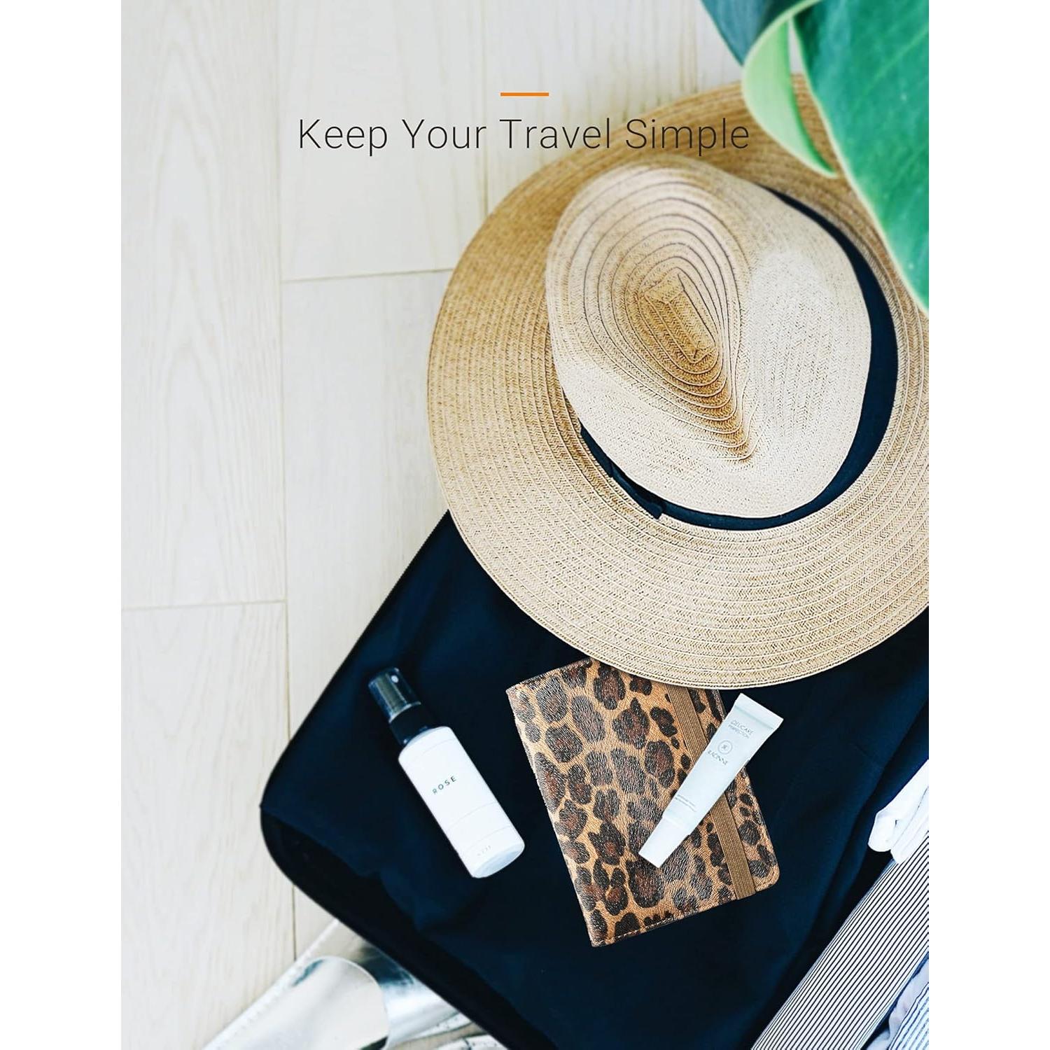 Soporte de Pasaporte Mymazn Leopardo con Bloqueo RFID