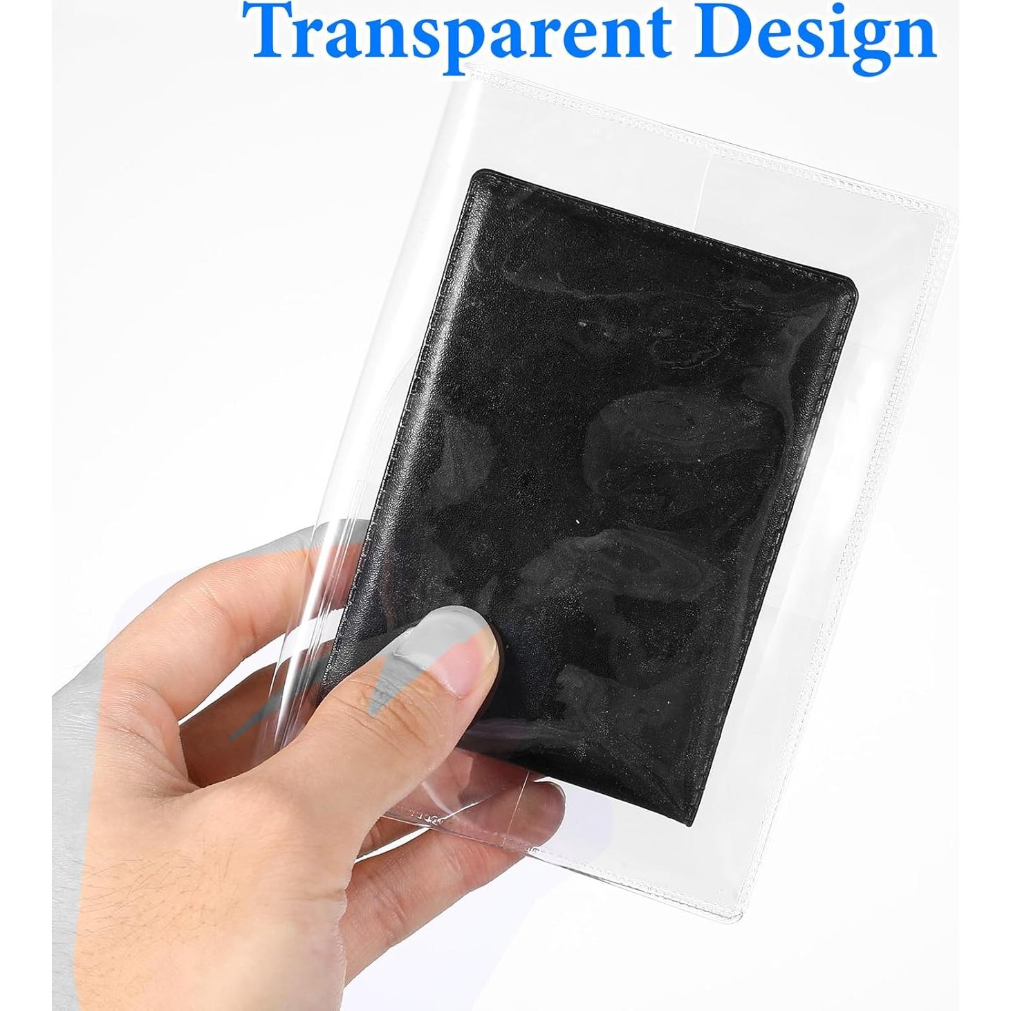 Paquete de 10 fundas de pasaporte transparentes IANFAN