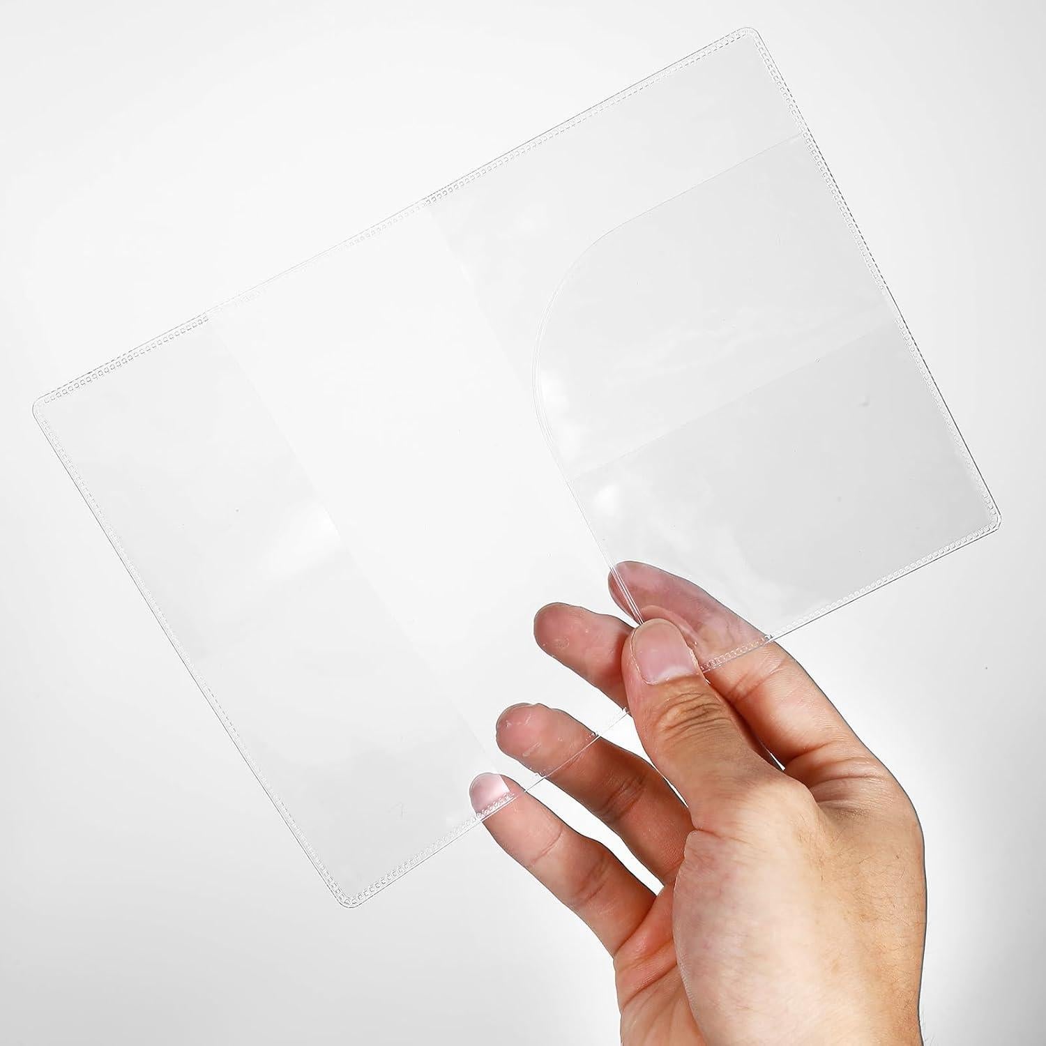 Paquete de 10 fundas de pasaporte transparentes IANFAN