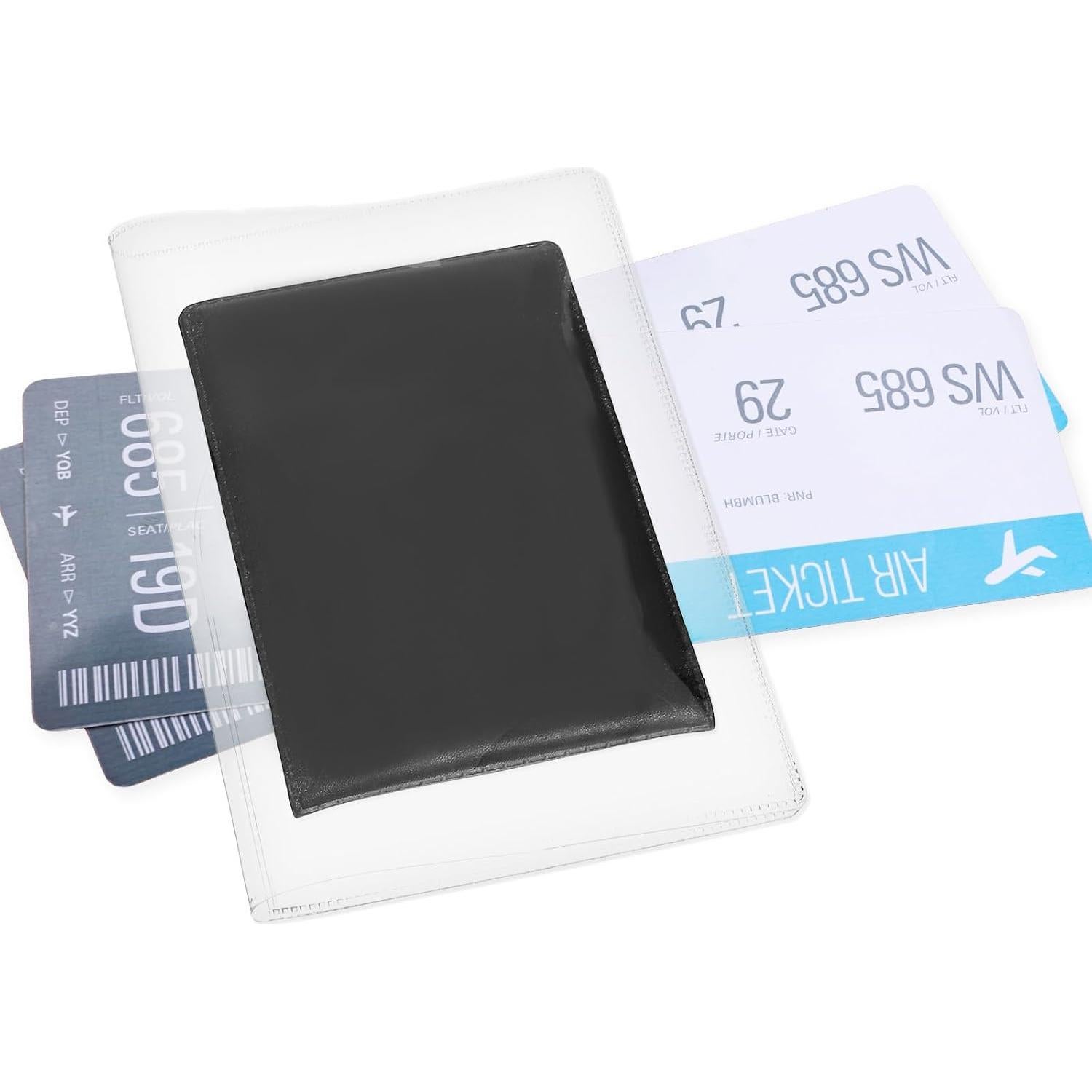 Paquete de 10 fundas de pasaporte transparentes IANFAN