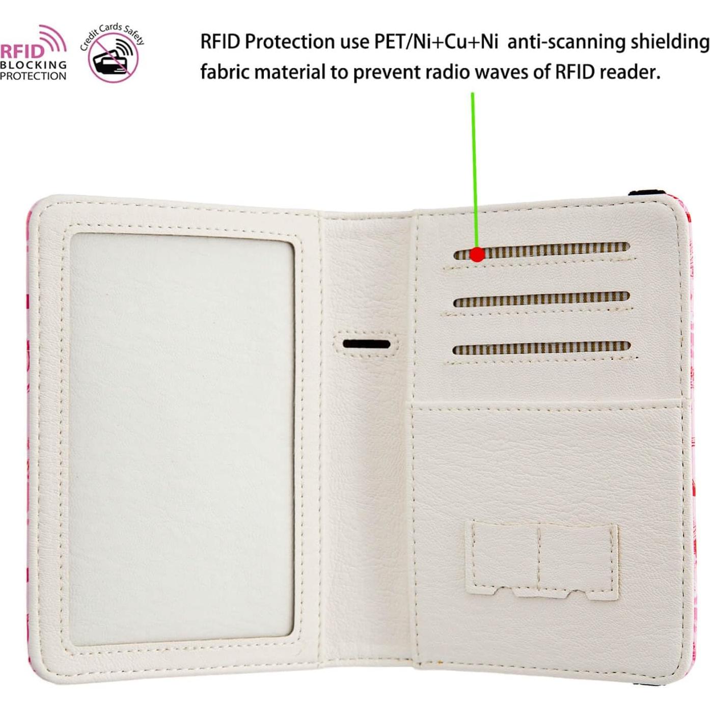 Portapasaportes de Cuero RFID ANNAMISSI - Organizador de Viaje