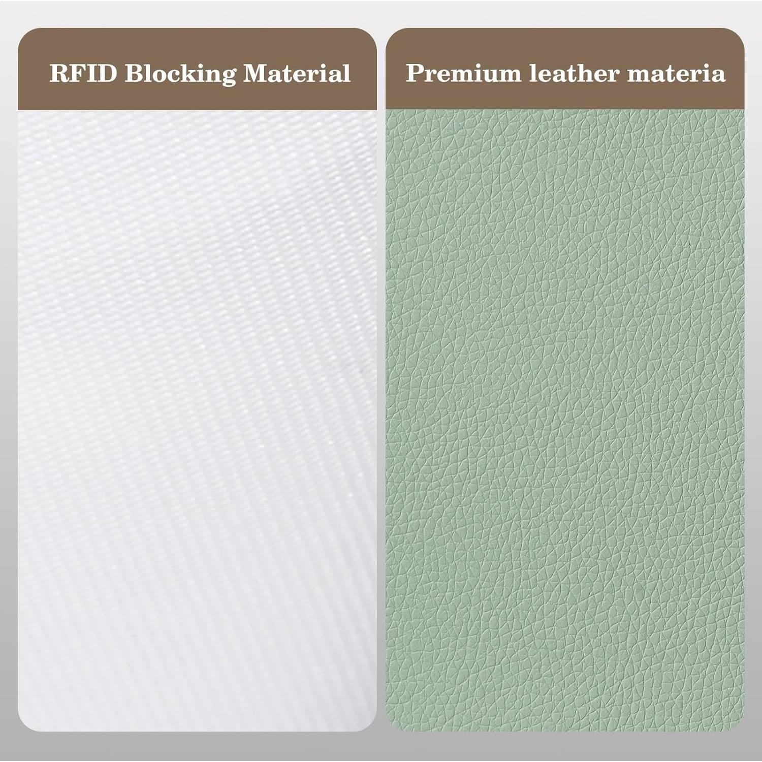 Funda para Pasaporte CoBak Verde Agave con Cierre Cremallera