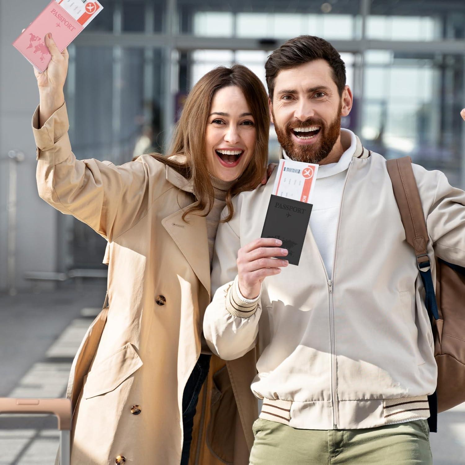 Funda de Pasaporte Qulkws 3 Pcs Ultra Delgado Unisex