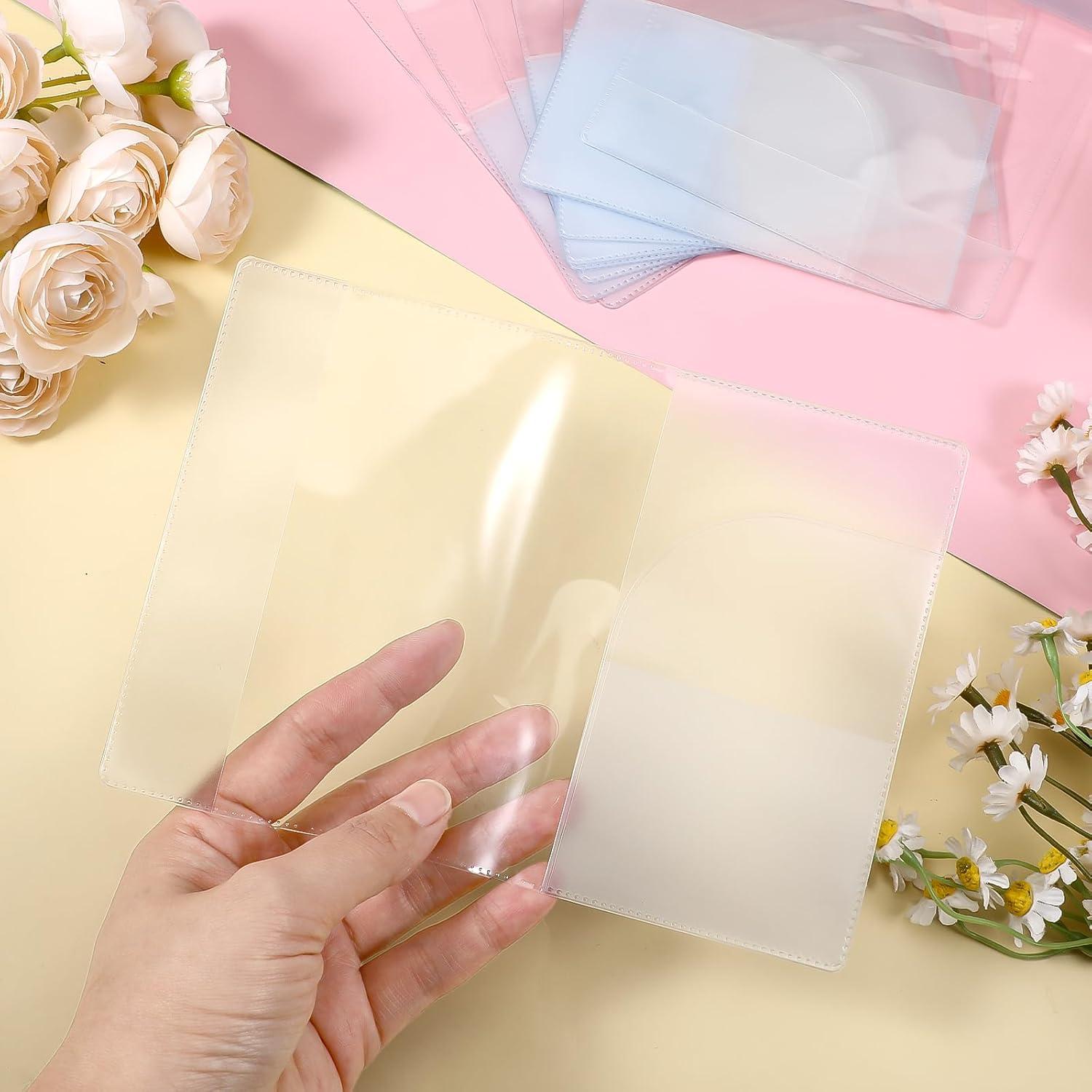 Paquete de 10 Fundas de Pasaporte Transparentes Fyntave