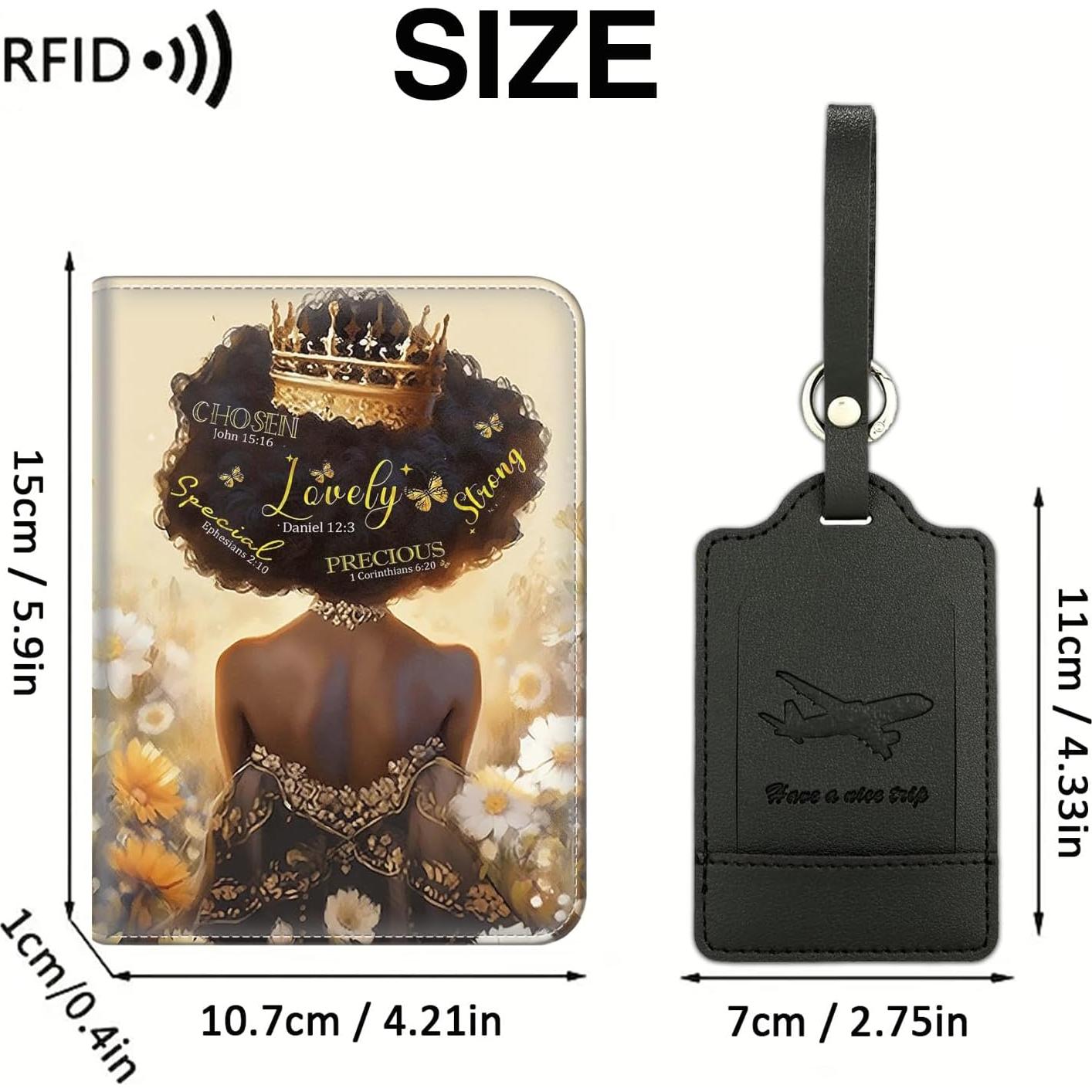 Portafolio de Pasaporte SOMFUAKA con Bloqueo RFID y Etiquetas