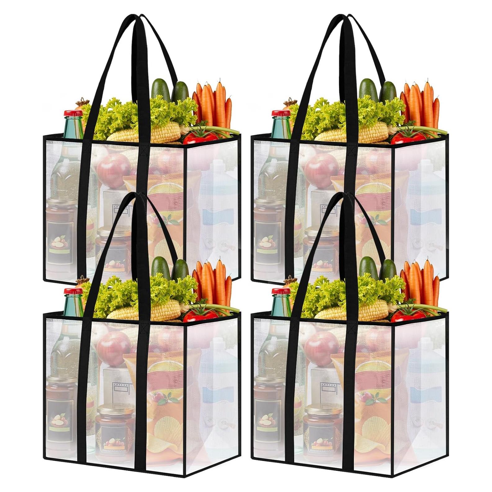 Paquete de 4 Bolsas de Compras Reutilizables SmartTrends 33L