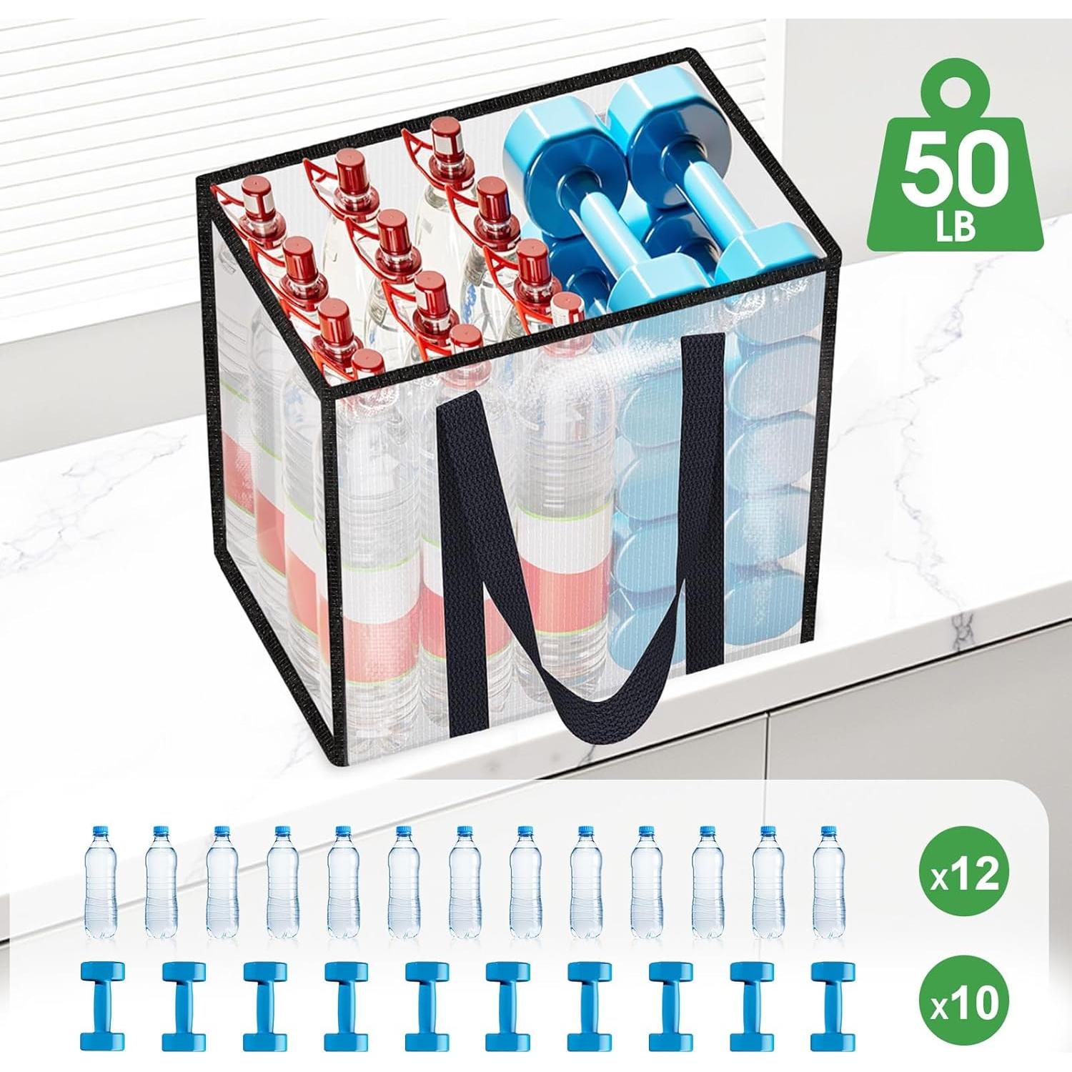 Paquete de 4 Bolsas de Compras Reutilizables SmartTrends 33L