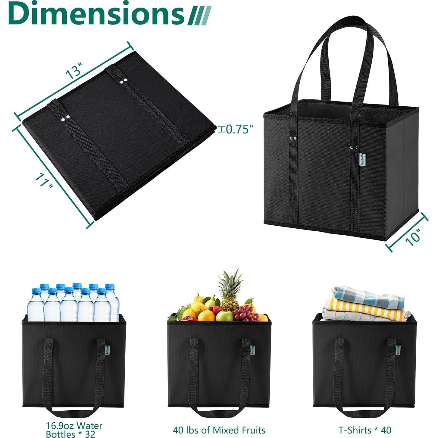 Bolsas de Compras Reutilizables TidyNestly 4 Piezas 32L