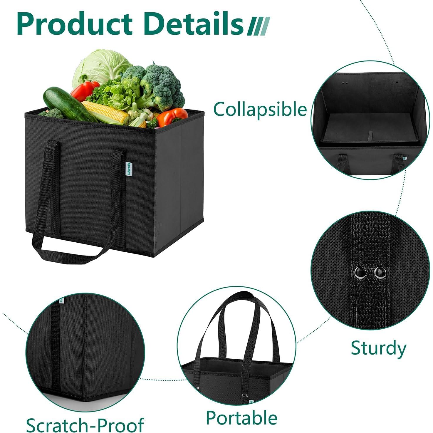 Bolsas de Compras Reutilizables TidyNestly 4 Piezas 32L